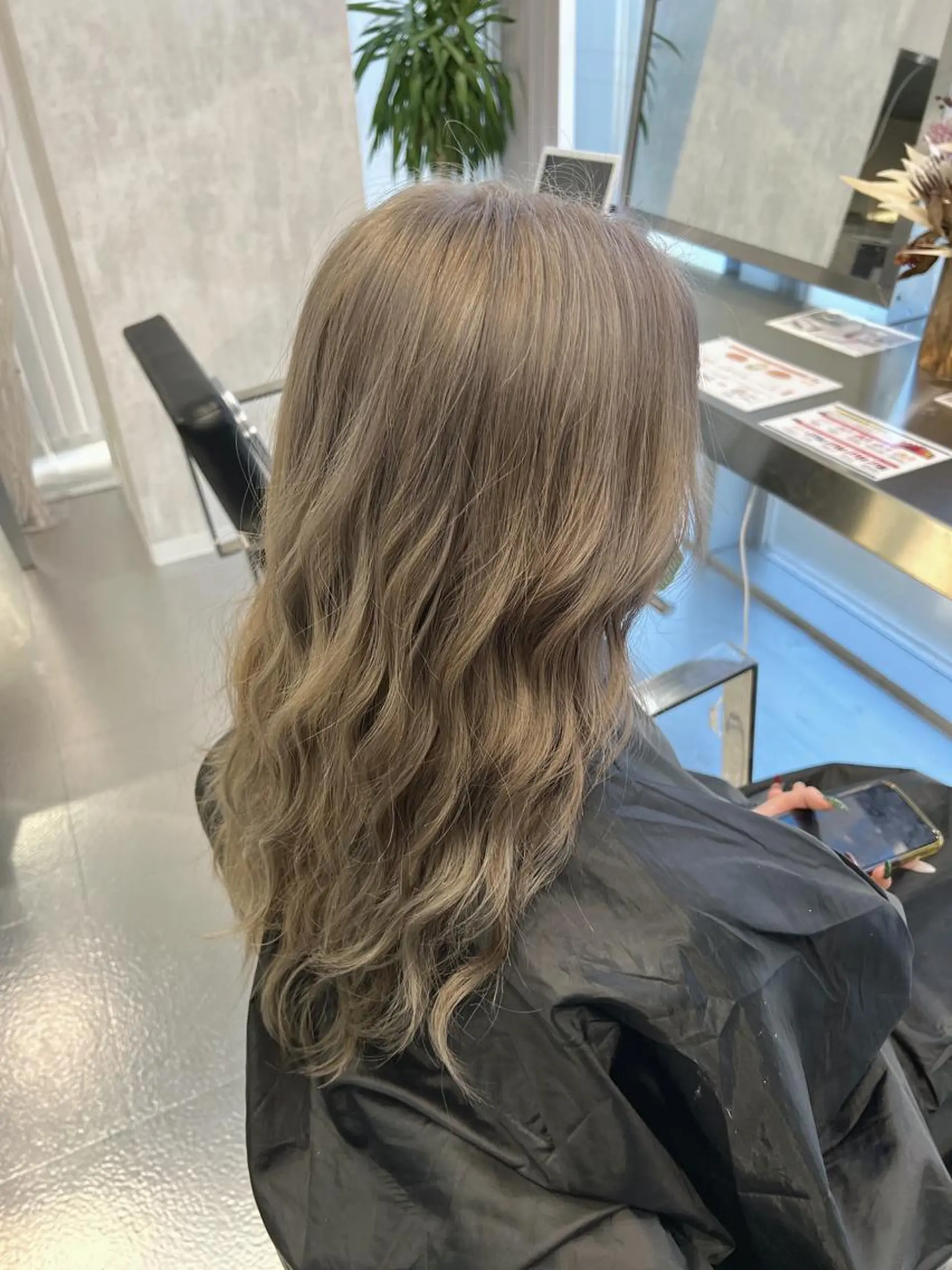 ロング ヘアカラー トリートメント CARAT堺東 Aujua認定サロンのヘアスタイル