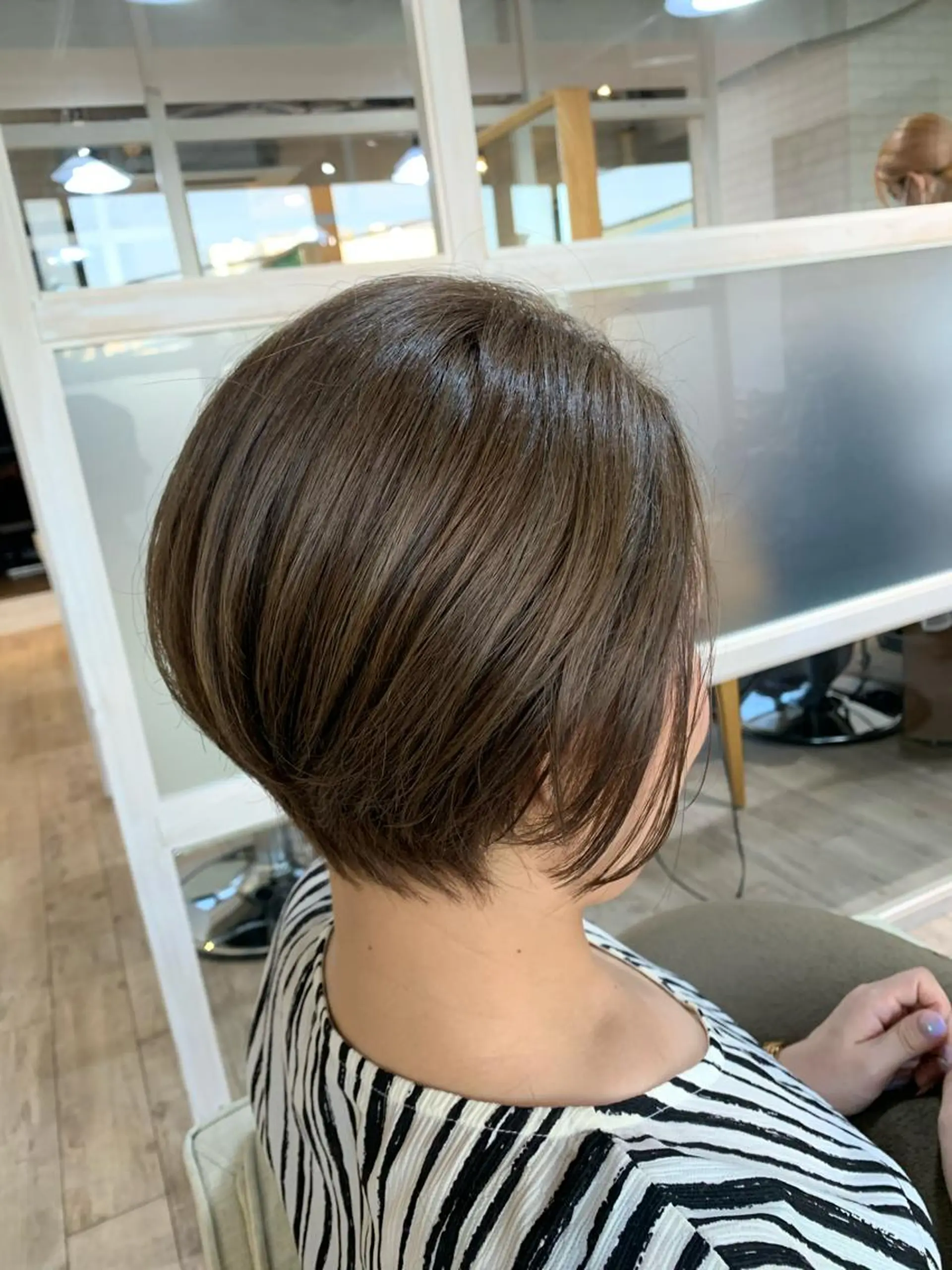 ショート カラー ショートボブ イルミナカラー ボブ 髪質改善 ショートヘア カット ヘアカラー トリートメント 🏆蔵前個室 美容院🏆　大川月央のヘアスタイル