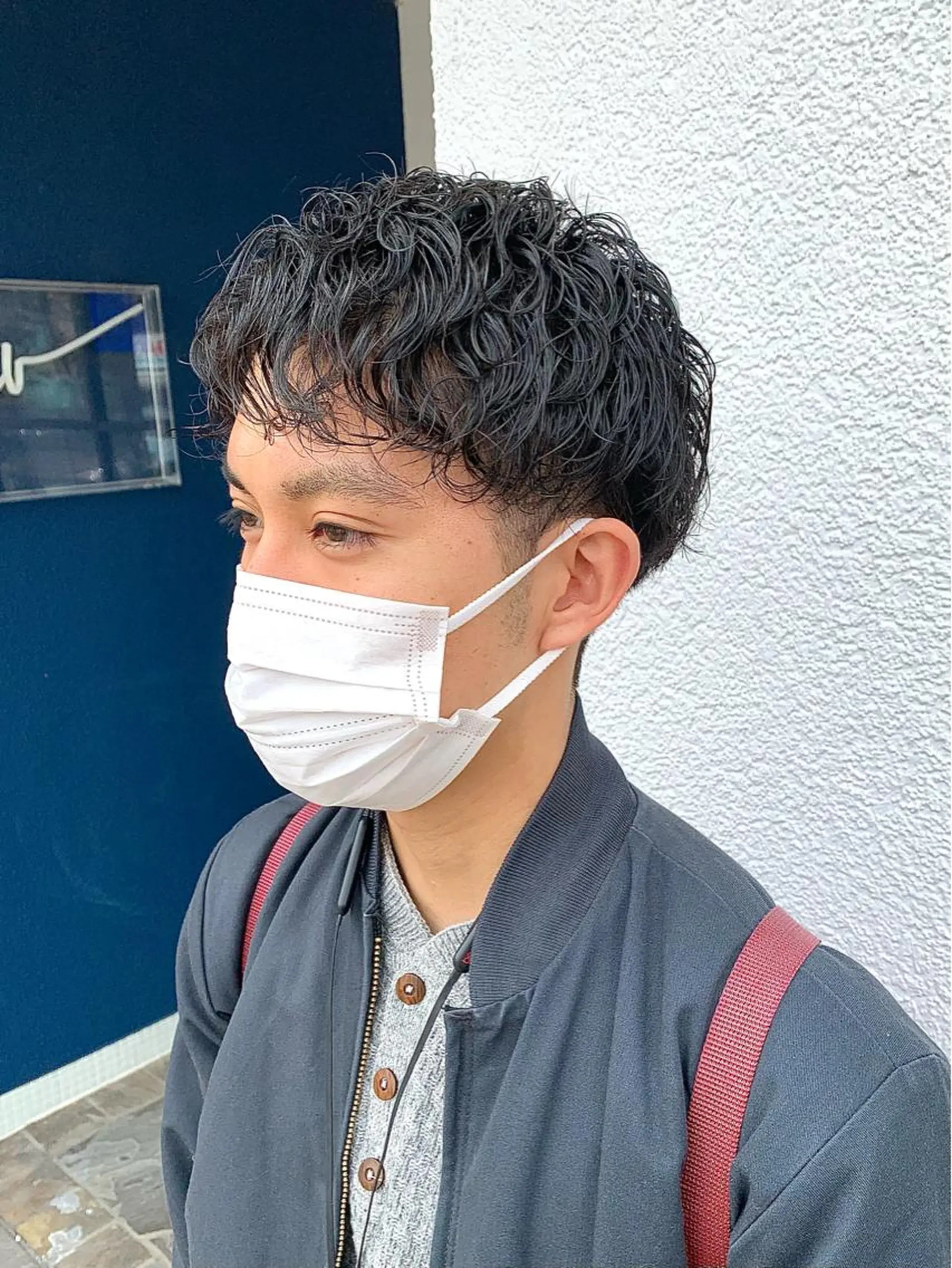 ショート パーマ ヘアアレンジ メンズ ビジネス メンズパーマ スパイラルパーマ メンズパーマ職人 加藤 弘貴のヘアスタイル