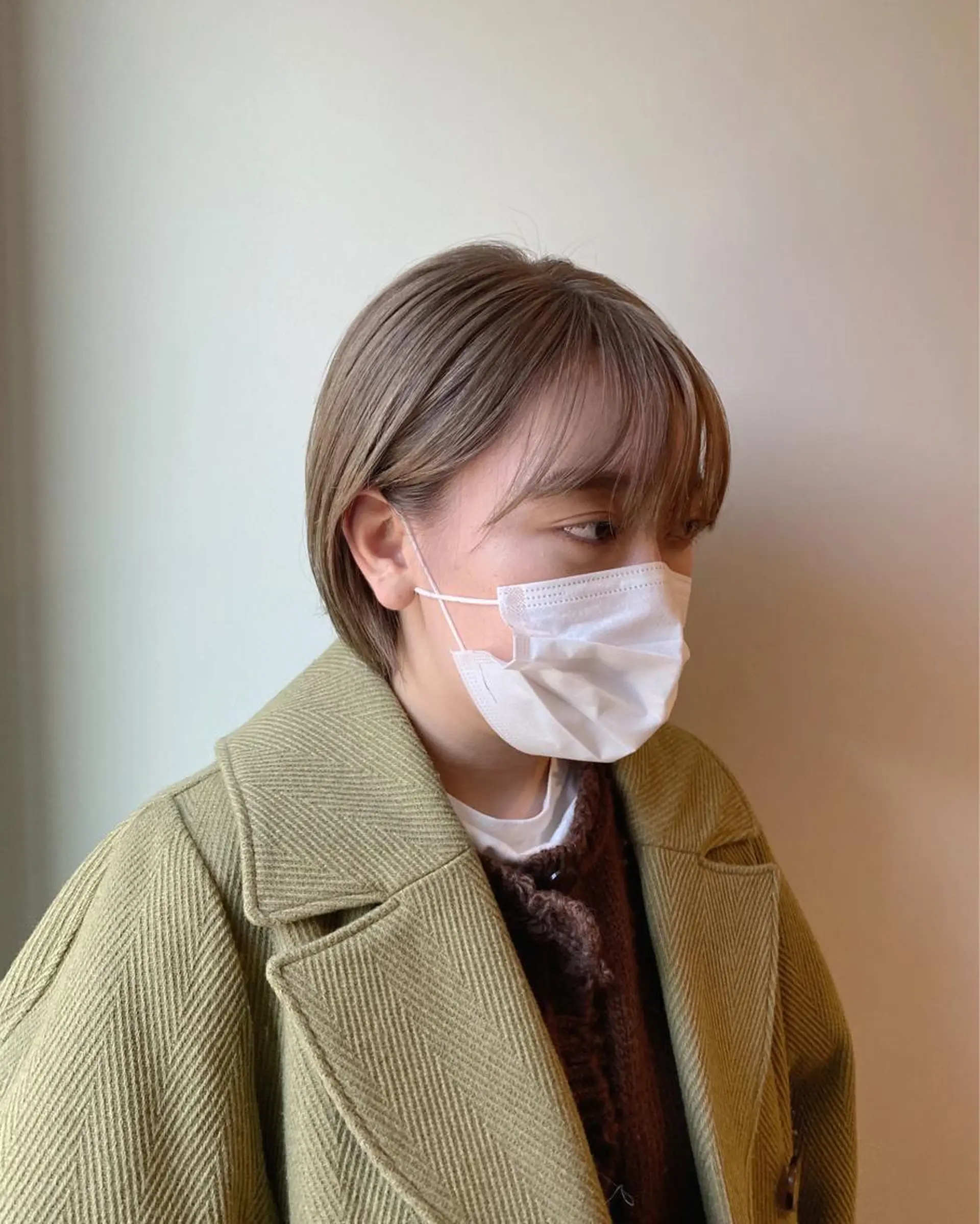 ショート カラー 美髪ストレート 川本雄己のヘアスタイル