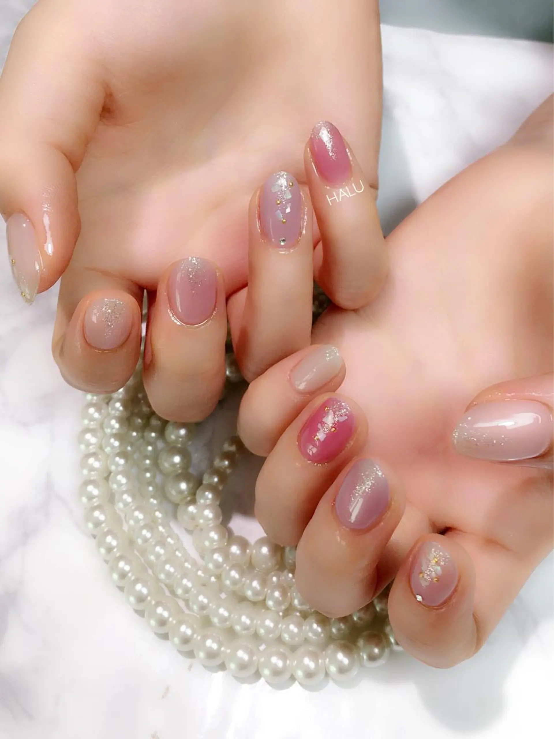 ネイル キラキラネイル ラメ(グリッター) HALU ハルのネイルデザイン