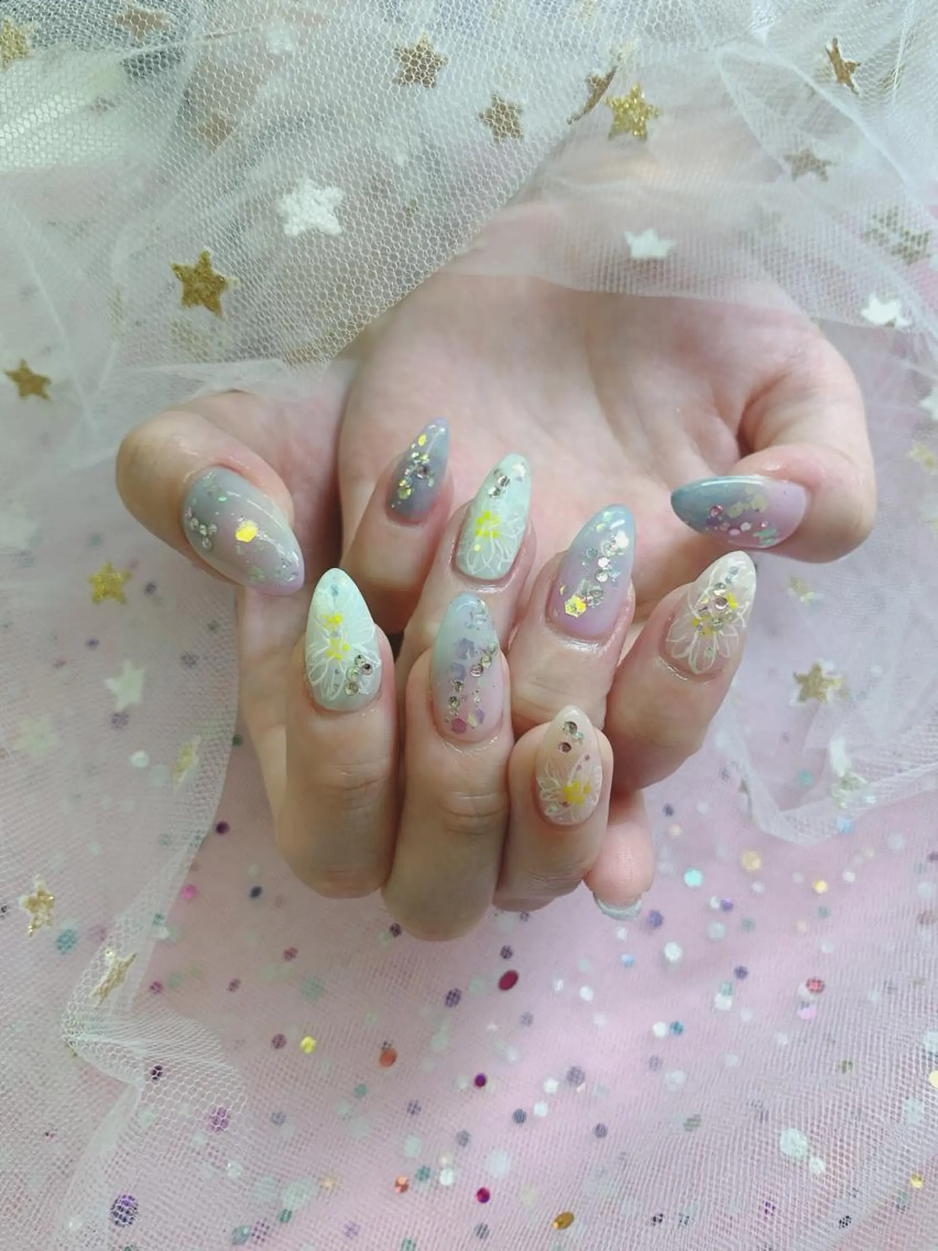 ネイル 🦋ネイルサロン ブラン🌈ゆりのネイルデザイン