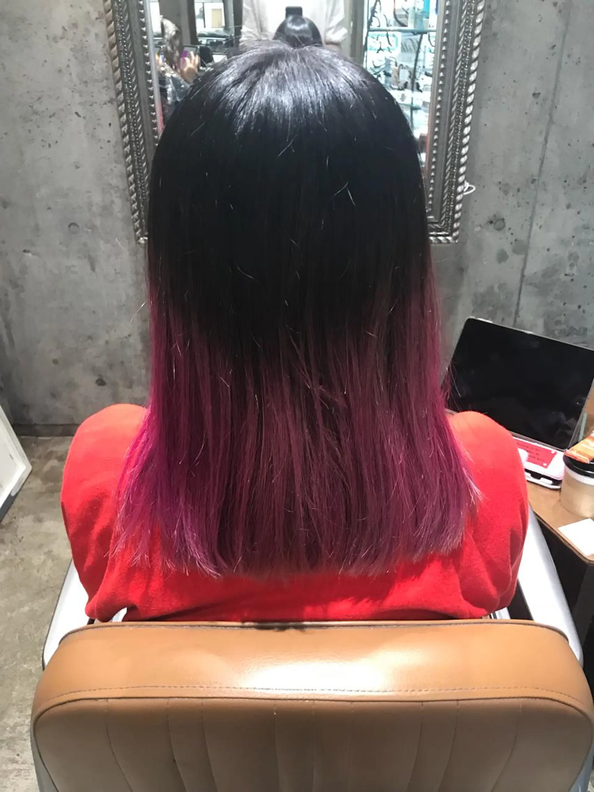 ミディアム カラー パーマ ヘアアレンジ メンズ キッズ ネイル マツエク・マツパ ピンクカラー カラーマツエク ピンク サロンドミルク 原宿のヘアスタイル