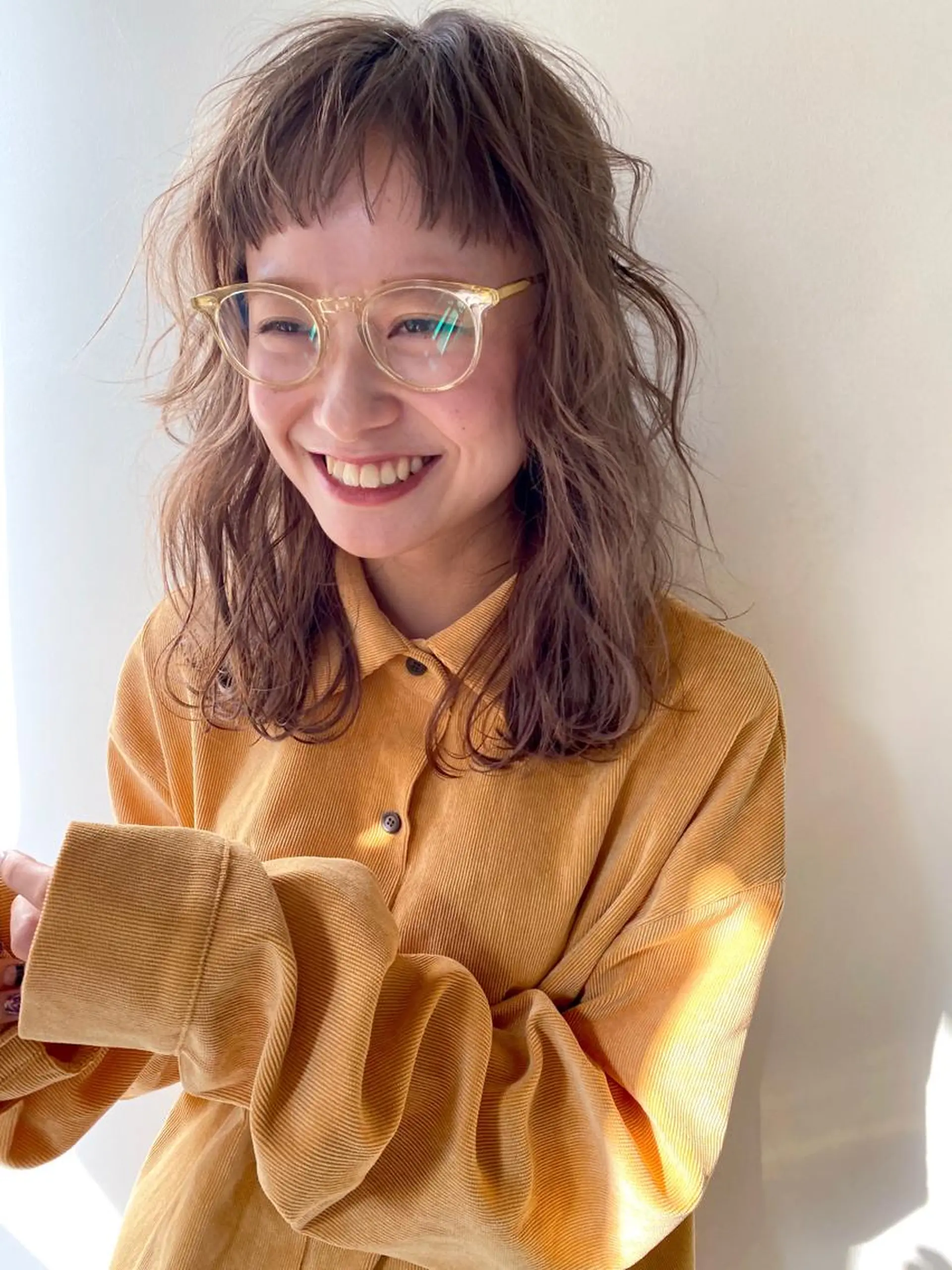 ミディアム パーマ MION✂️ 似合わせカットのヘアスタイル