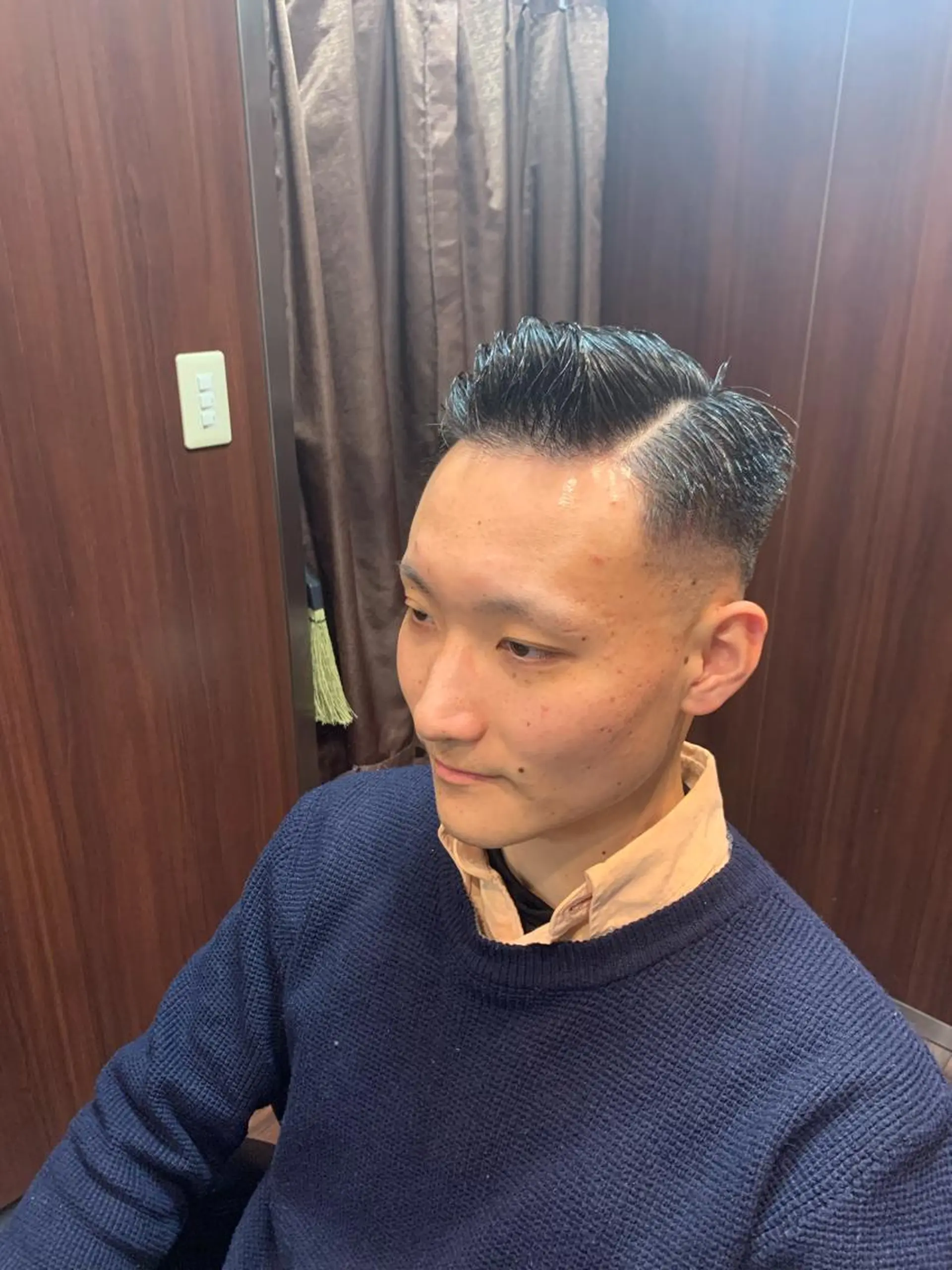 ショート パーマ メンズ カット ヒロ銀座 バーバーショップ神楽坂所属・ひらお あおとのヘアスタイル