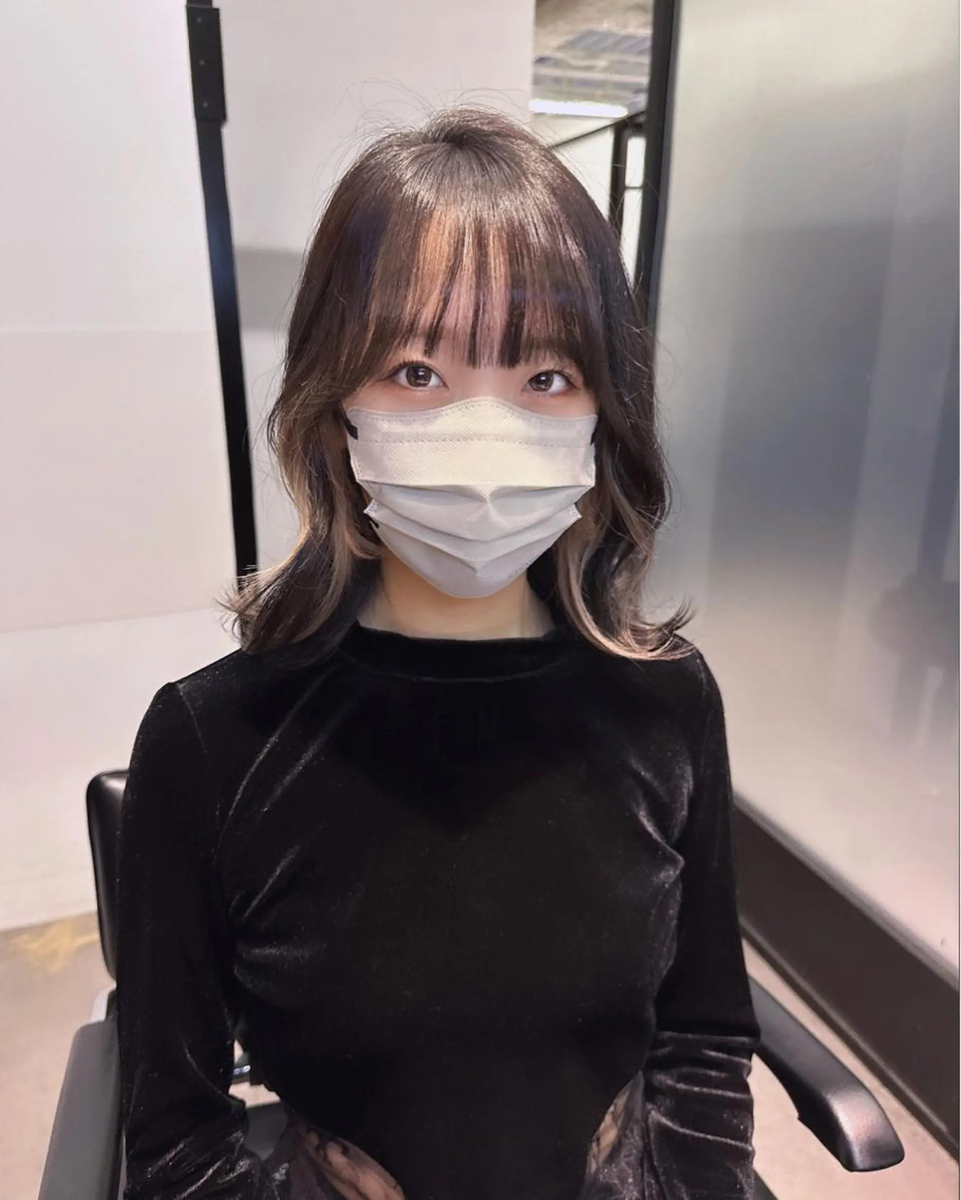 ミディアム カラー 韓国ヘア 店長NEGIのヘアスタイル