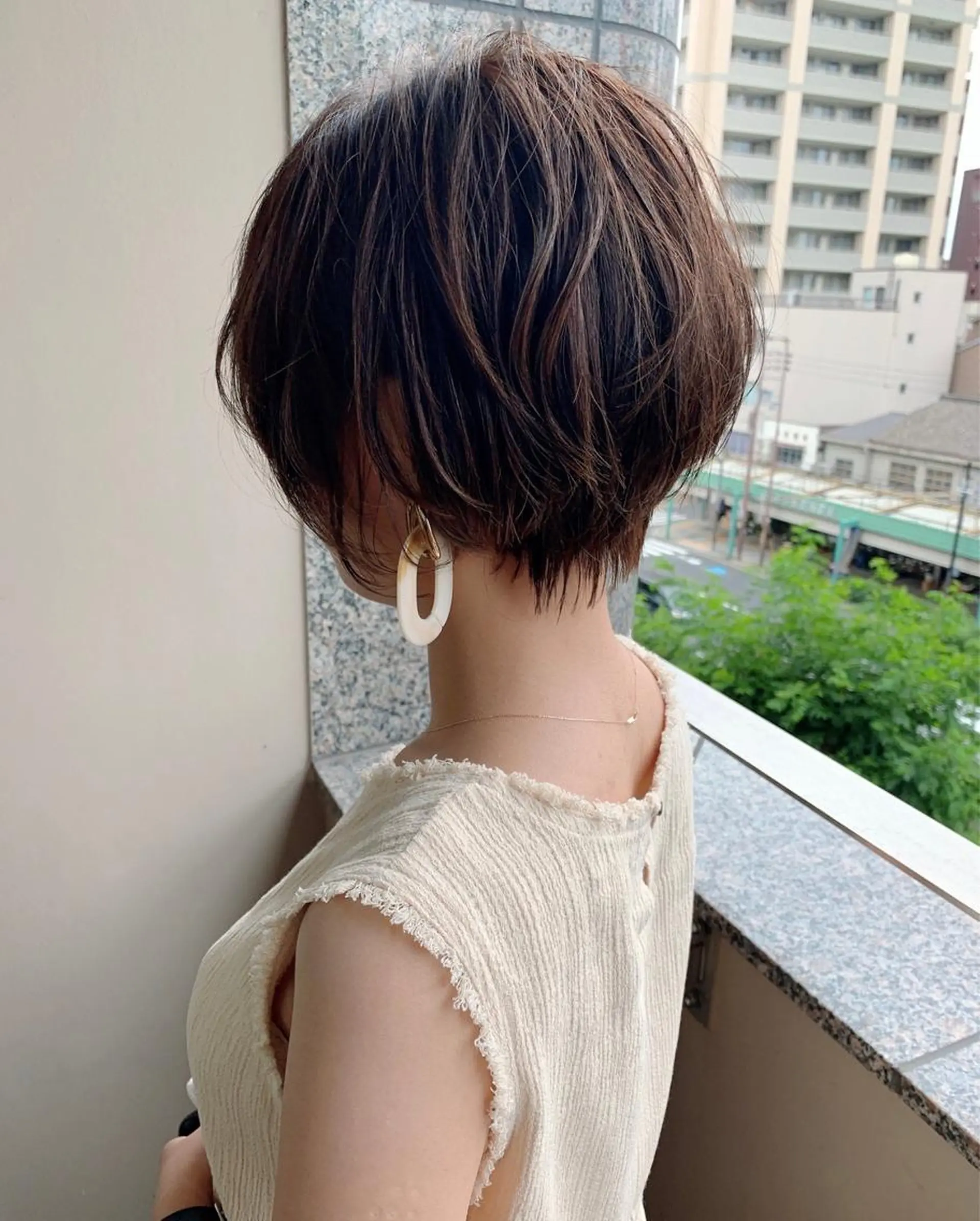 ショート カット ヘアカラー トリートメント N°number大分 ナンバーmikotoのヘアスタイル
