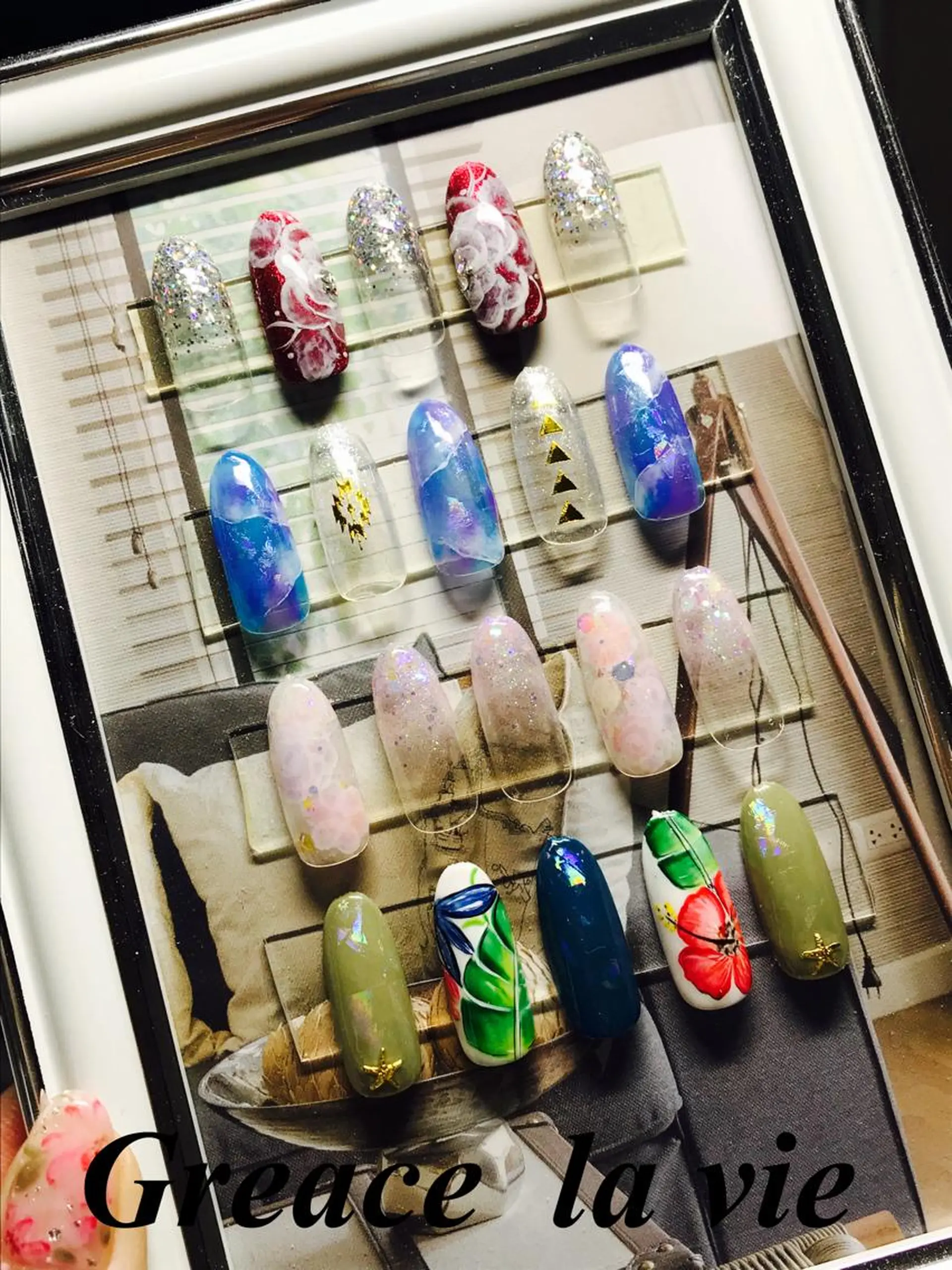 セミロング カラー パーマ ヘアアレンジ キッズ ネイル マツエク・マツパ ネイルチップ Greace la vie所属・Greace  la vieのネイルデザイン