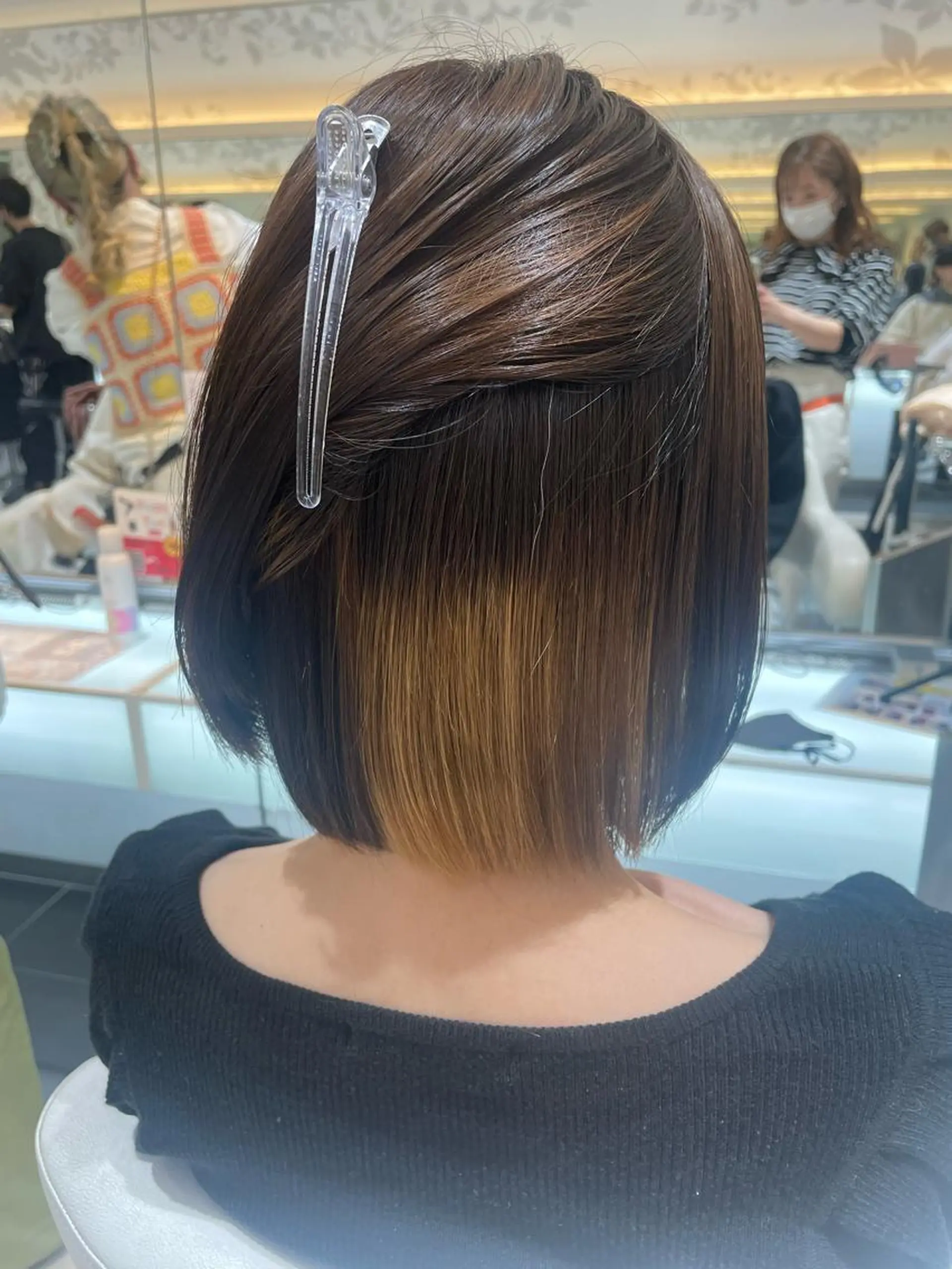 ミディアム 髪質改善カラー 清利あやなのヘアスタイル