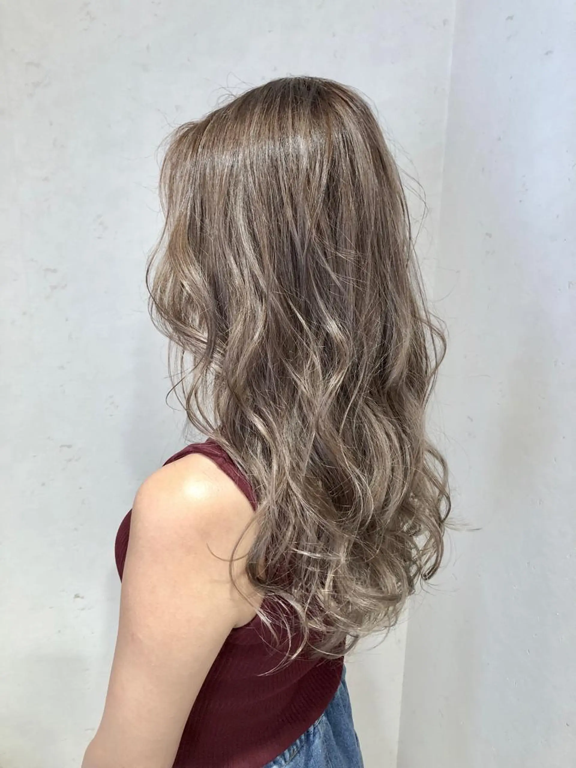 セミロング カラー ブリーチ グレージュ 恵比寿🤍似合わせ 艶髪育成特化 清水のその他イメージ