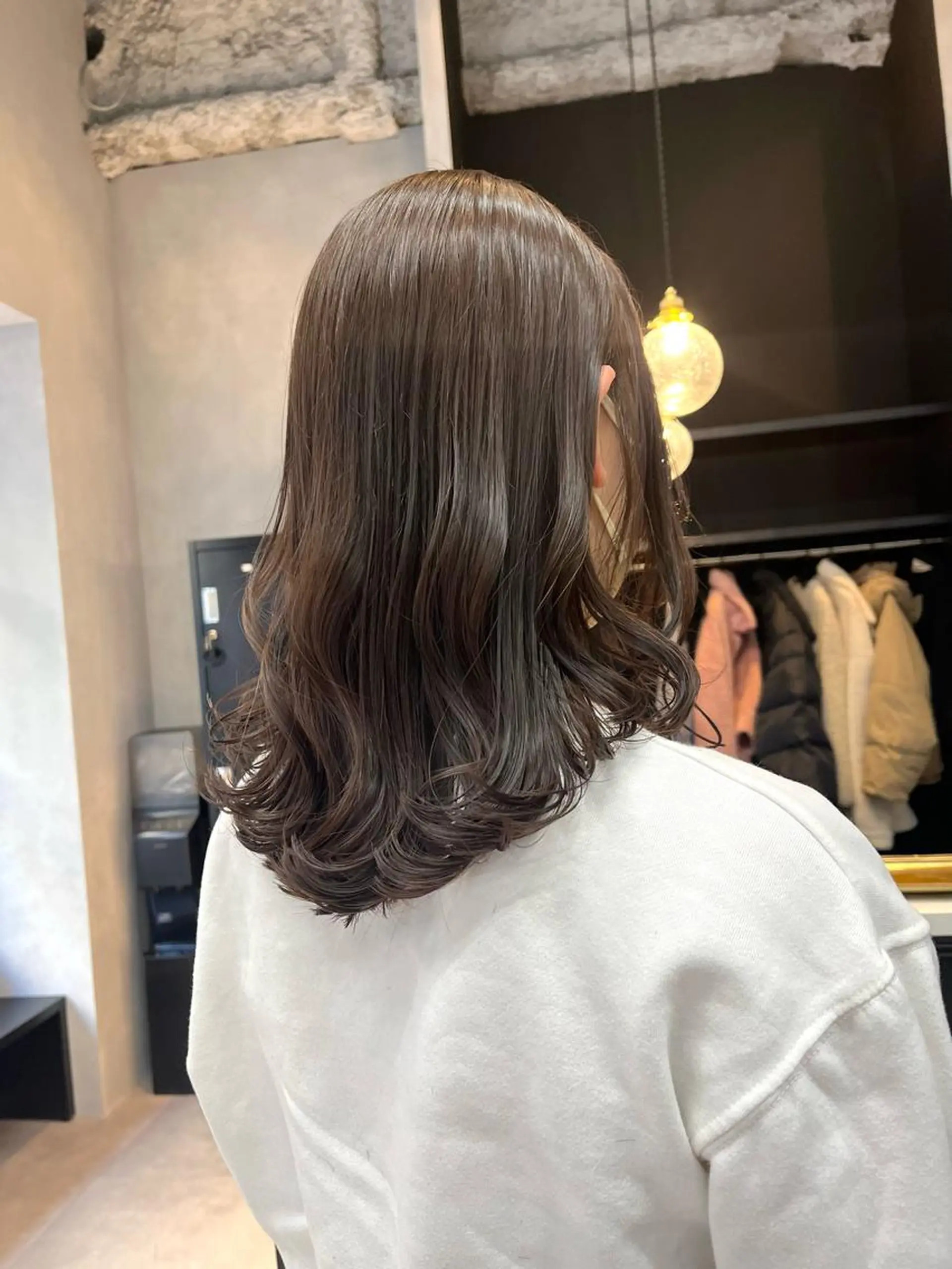 セミロング カラー トリートメント 🎀♥️推しカラー tomoka💜🍭のヘアスタイル