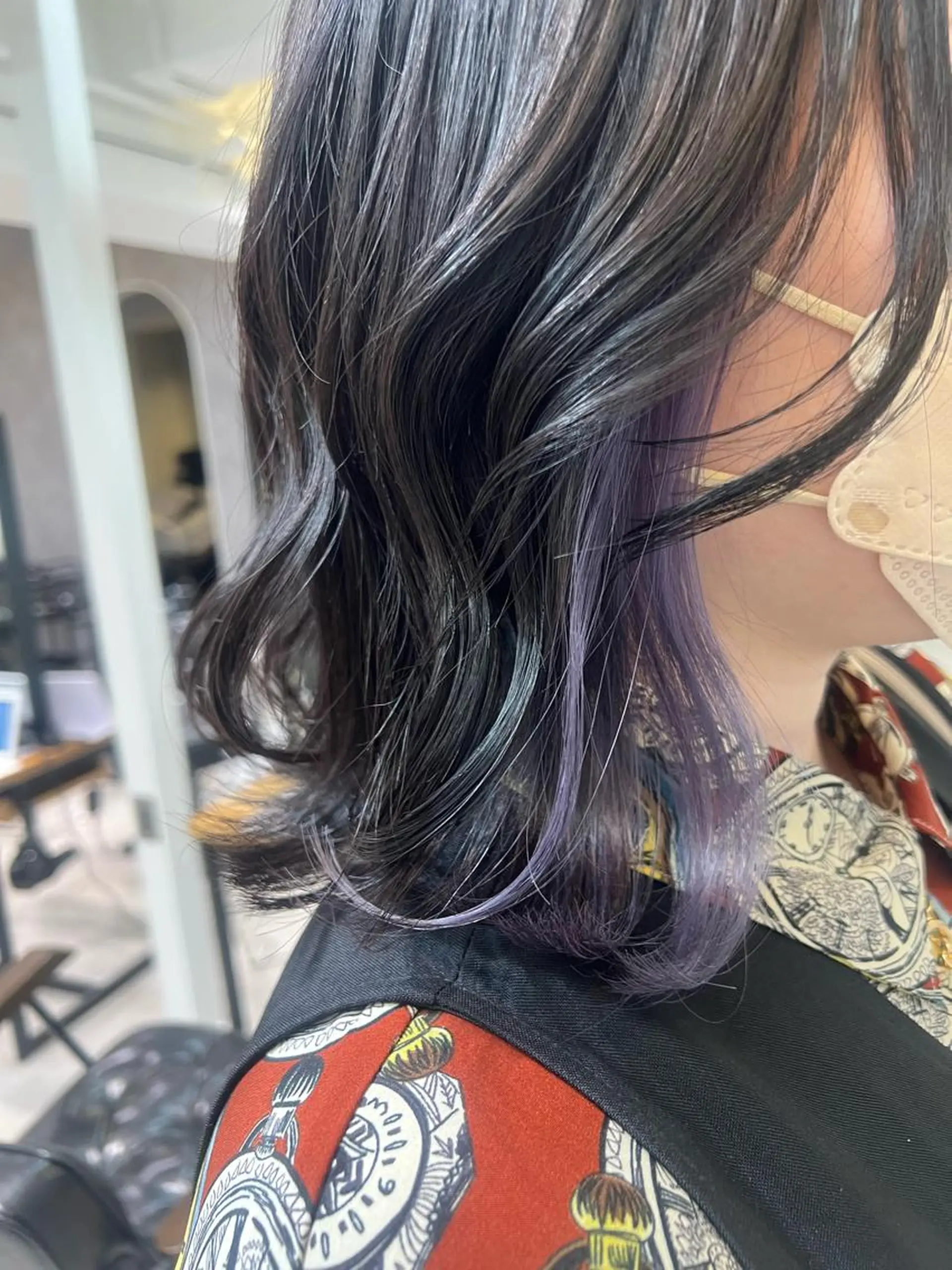 ミディアム カラー collet矢島/ ブリーチ/レイヤーのヘアスタイル