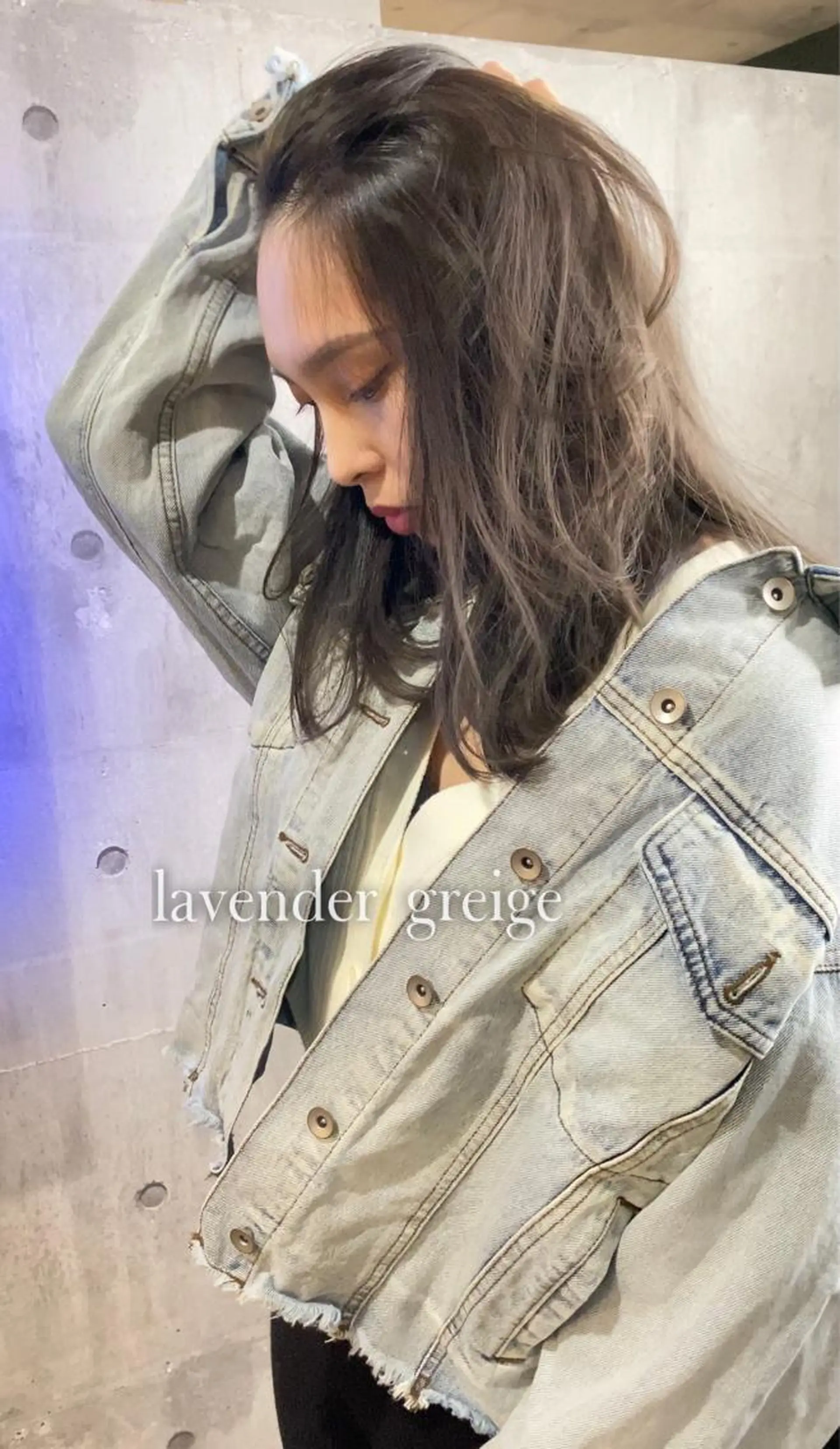 セミロング ハイライト 髪質改善 レイヤーカット 縮毛矯正 Mika XELVEのヘアスタイル