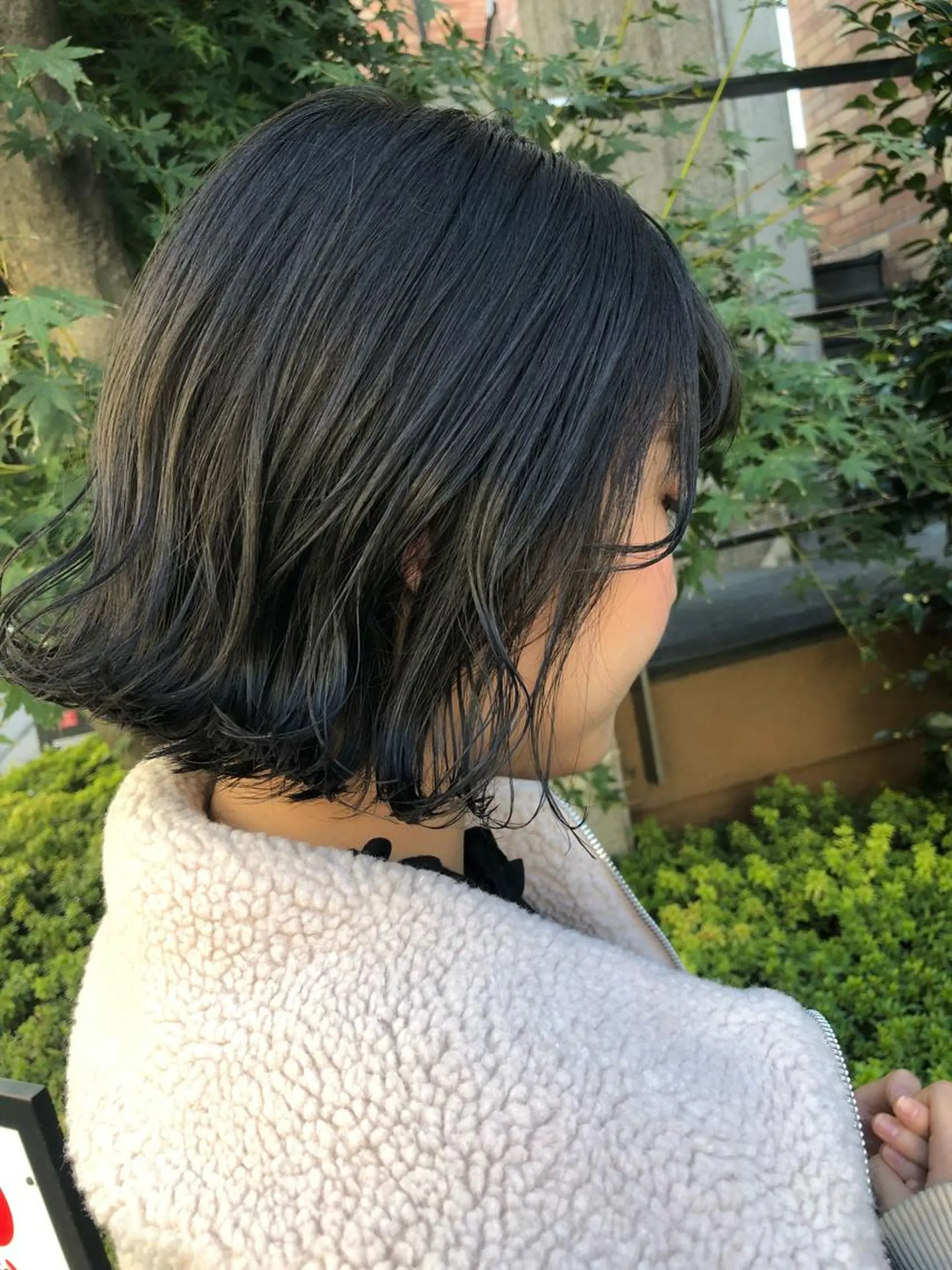 ショート カラー ヘアアレンジ メンズ キッズ ネイル マツエク・マツパ ネイビーカラー ネイビー 透明感カラー🤎 ゆりのヘアスタイル