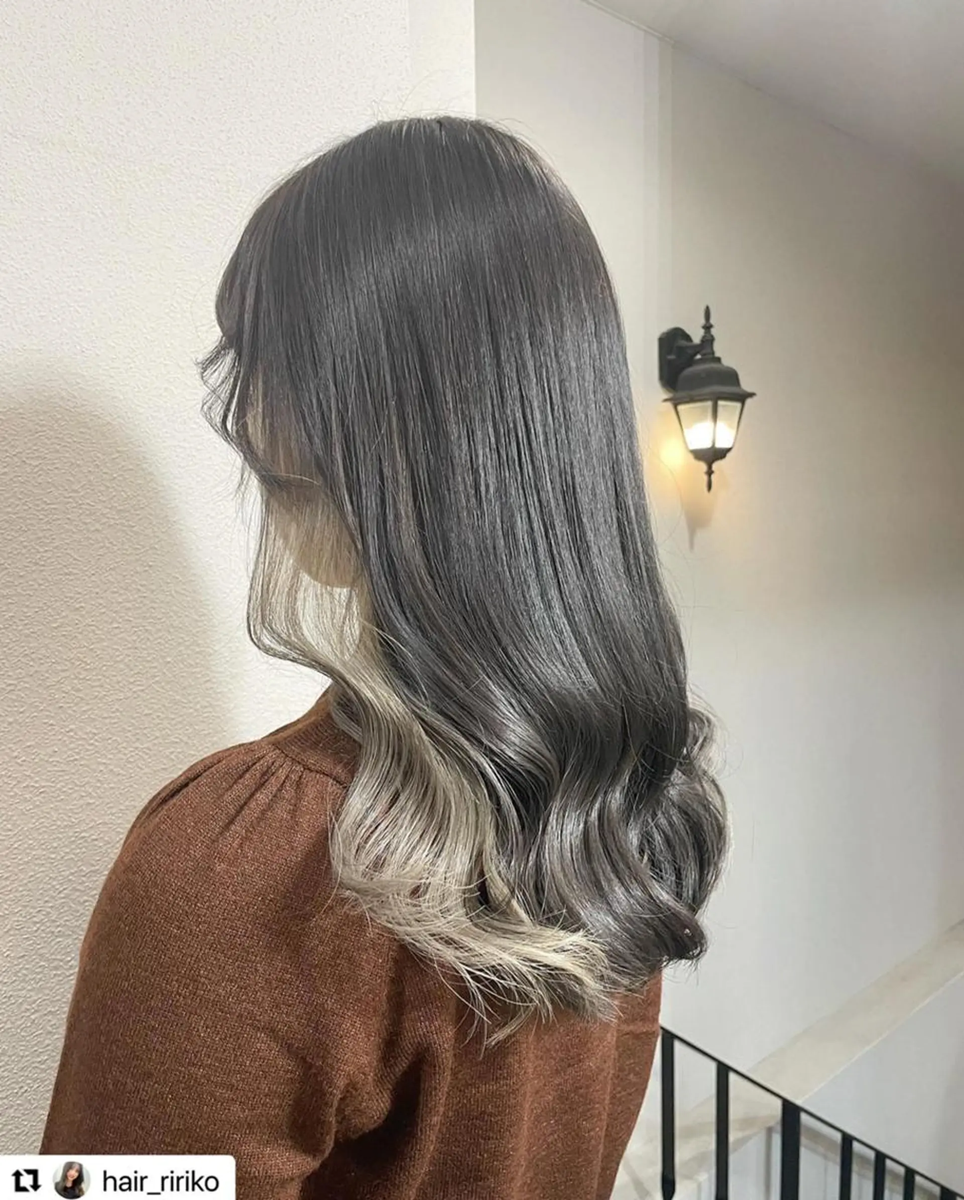 ミディアム カラー メンズ メンズインナーカラー ベージュカラー 透明感カラー イヤリングカラー グレージュ 🩷Eny terrace🩷のヘアスタイル