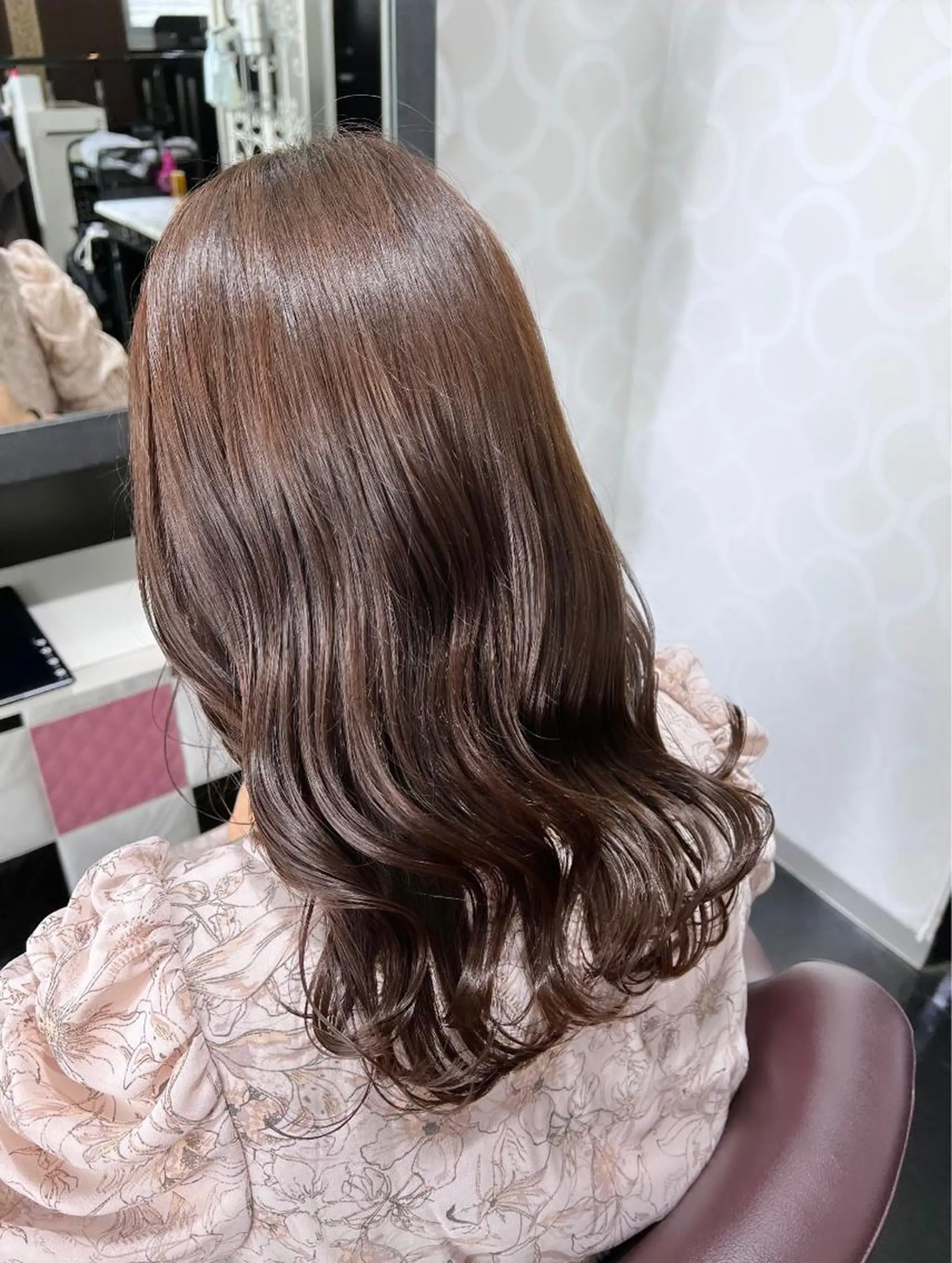 ロング カラー ブリーチ ブラウンカラー ショコラブラウン チョコレートブラウン ココアブラウン カット ヘアカラー トリートメント 韓国ヘア ♡tomimaのヘアスタイル