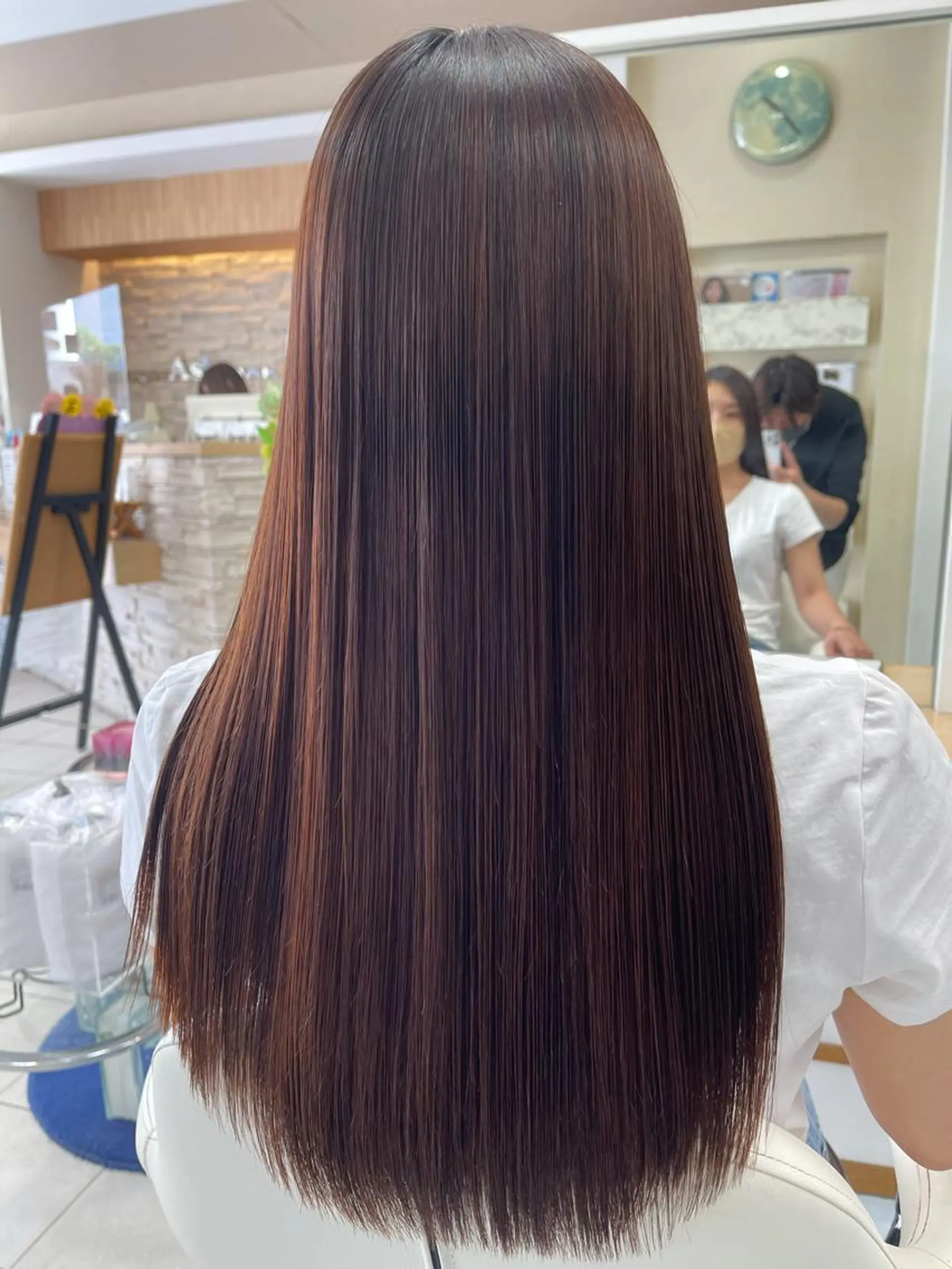 ロング パーマ 縮毛矯正 縮毛矯正 髪質改善/縮毛矯正 /レイヤー岡部のヘアスタイル