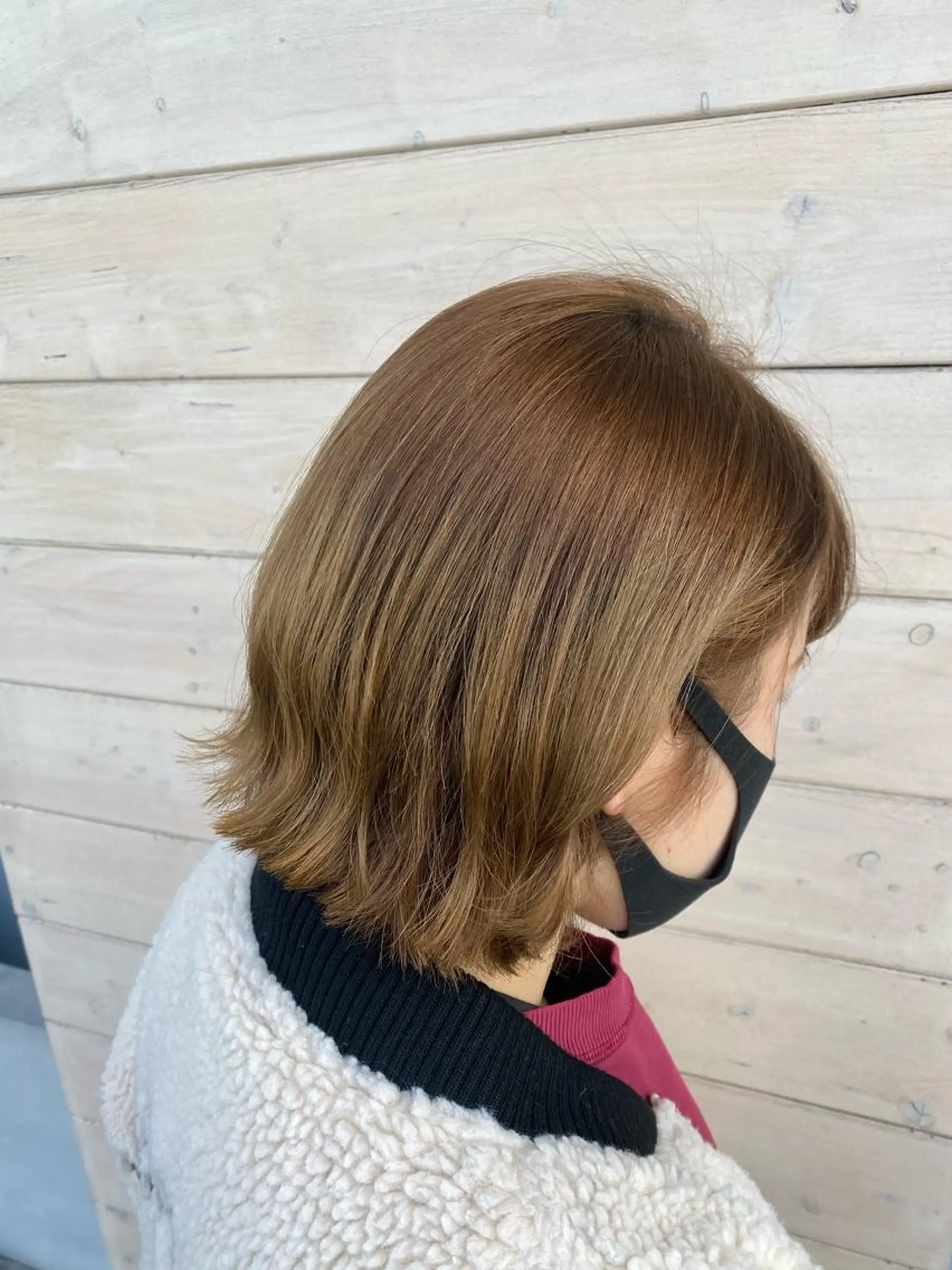 ミディアム ショートボブ ボブ 大田 留衣のヘアスタイル