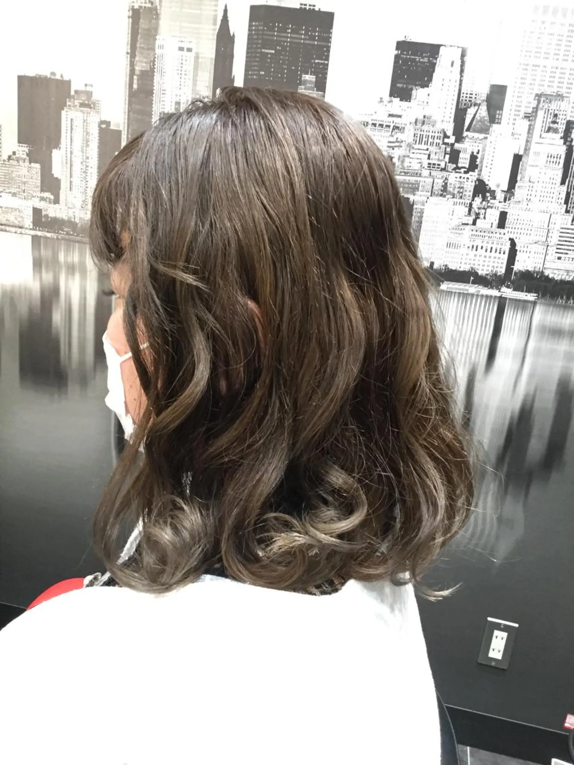 ミディアム Annon プライベートサロンのヘアスタイル