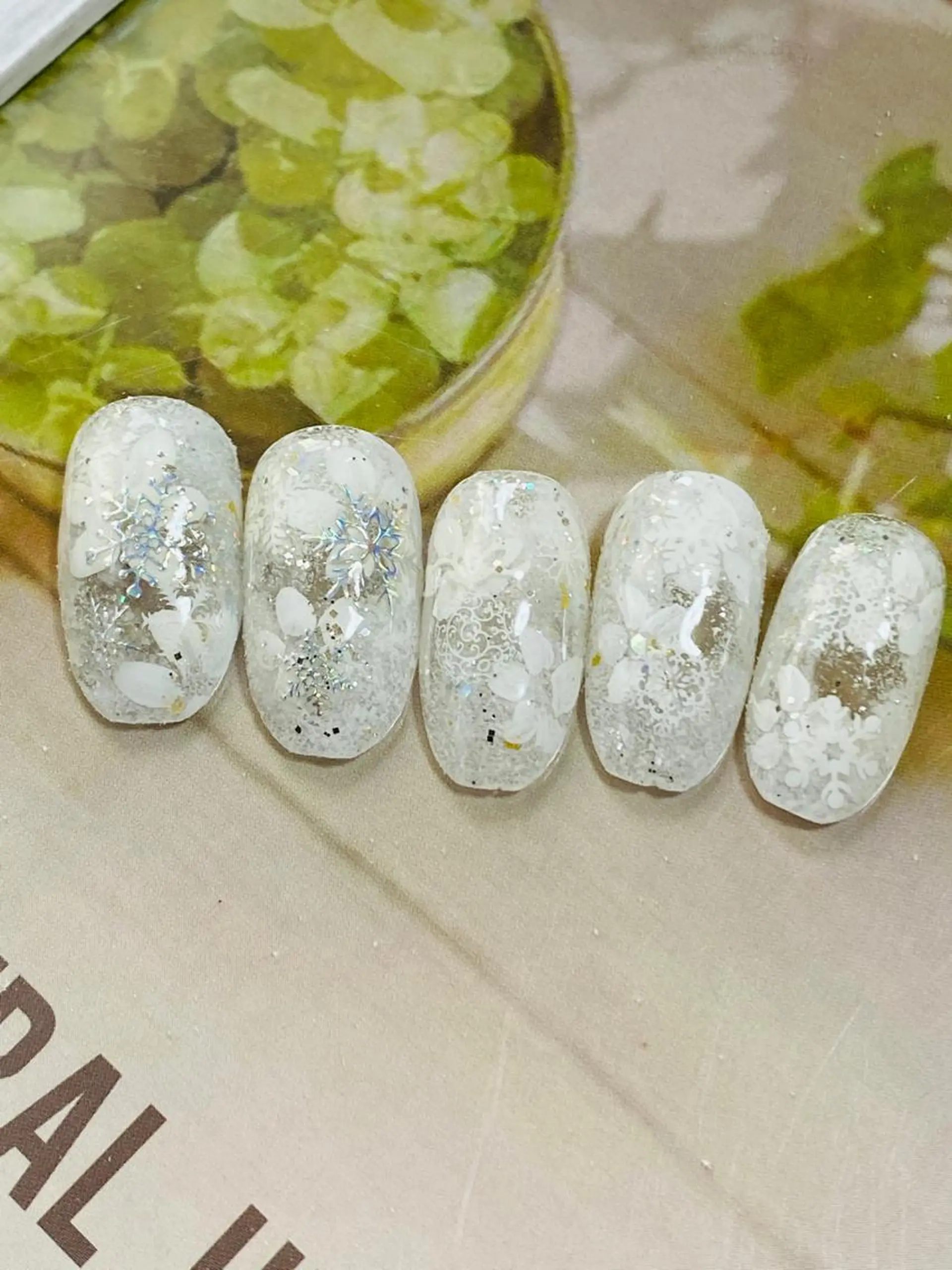 ネイル 冬ネイル 自宅ネイルサロン ♦️nuance♦️のネイルデザイン