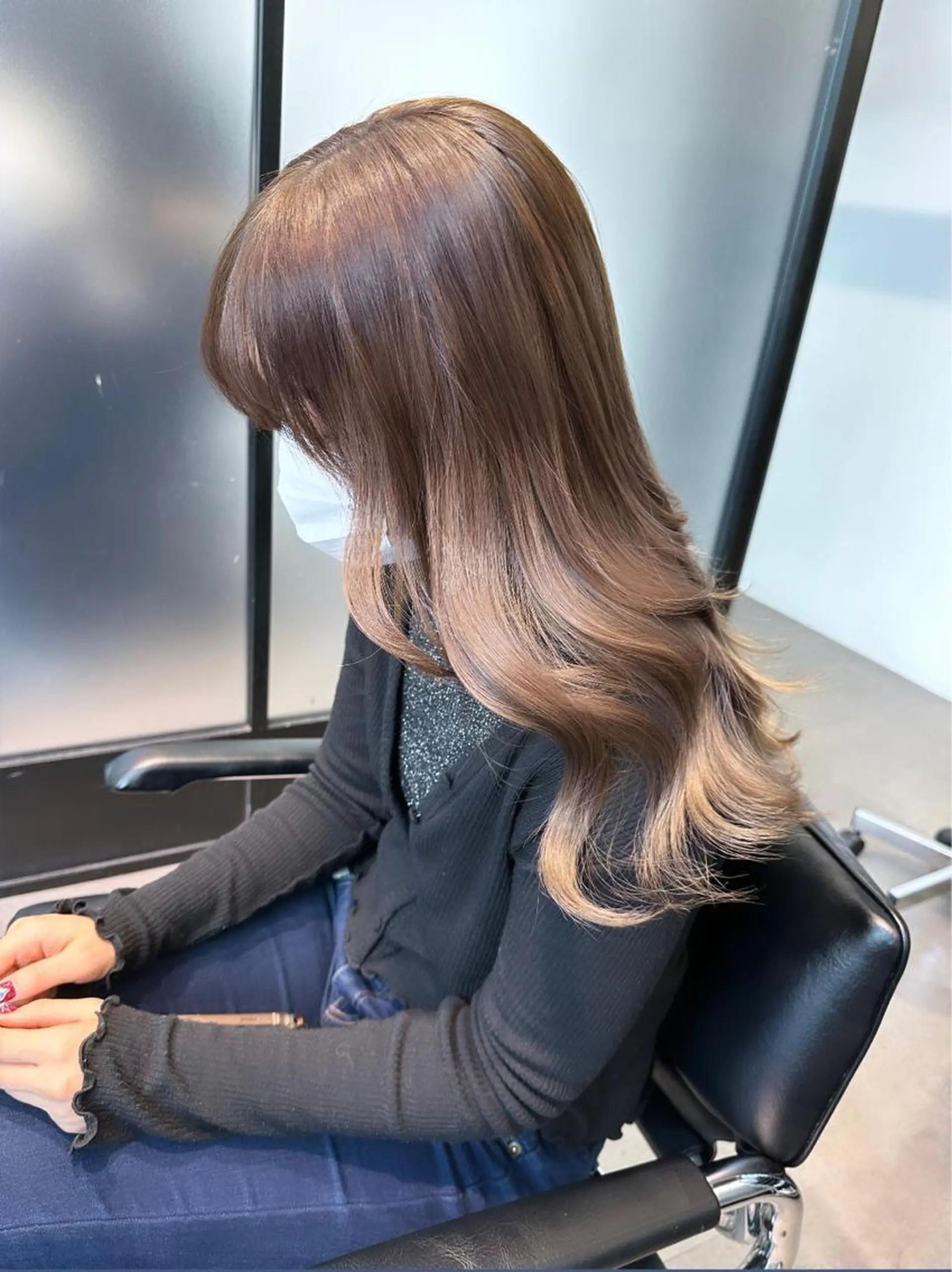 ミディアム カラー 韓国ヘア 店長NEGIのヘアスタイル