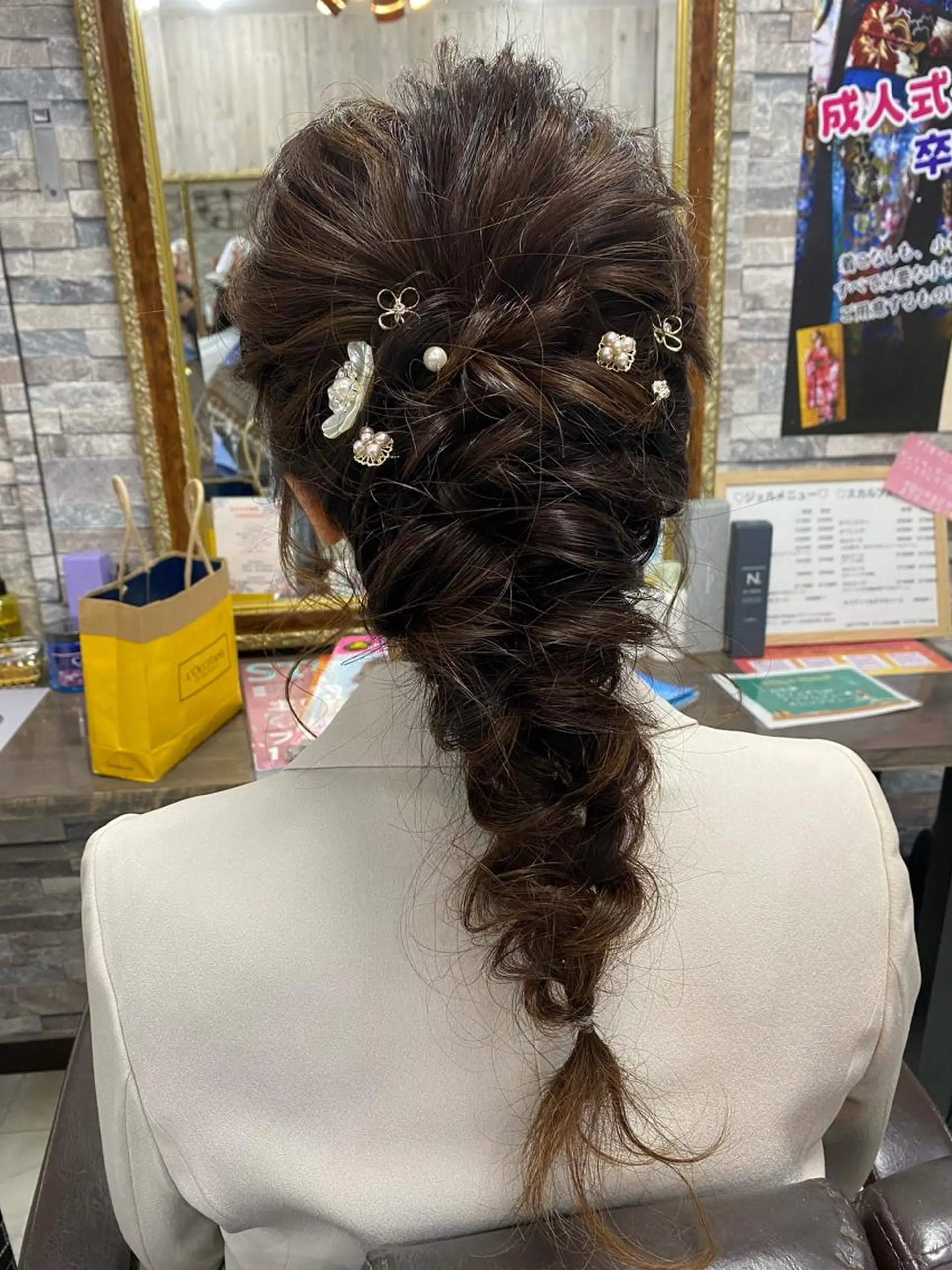 ミディアム ヘアアレンジ ヘアセット Arphy/ /のヘアスタイル