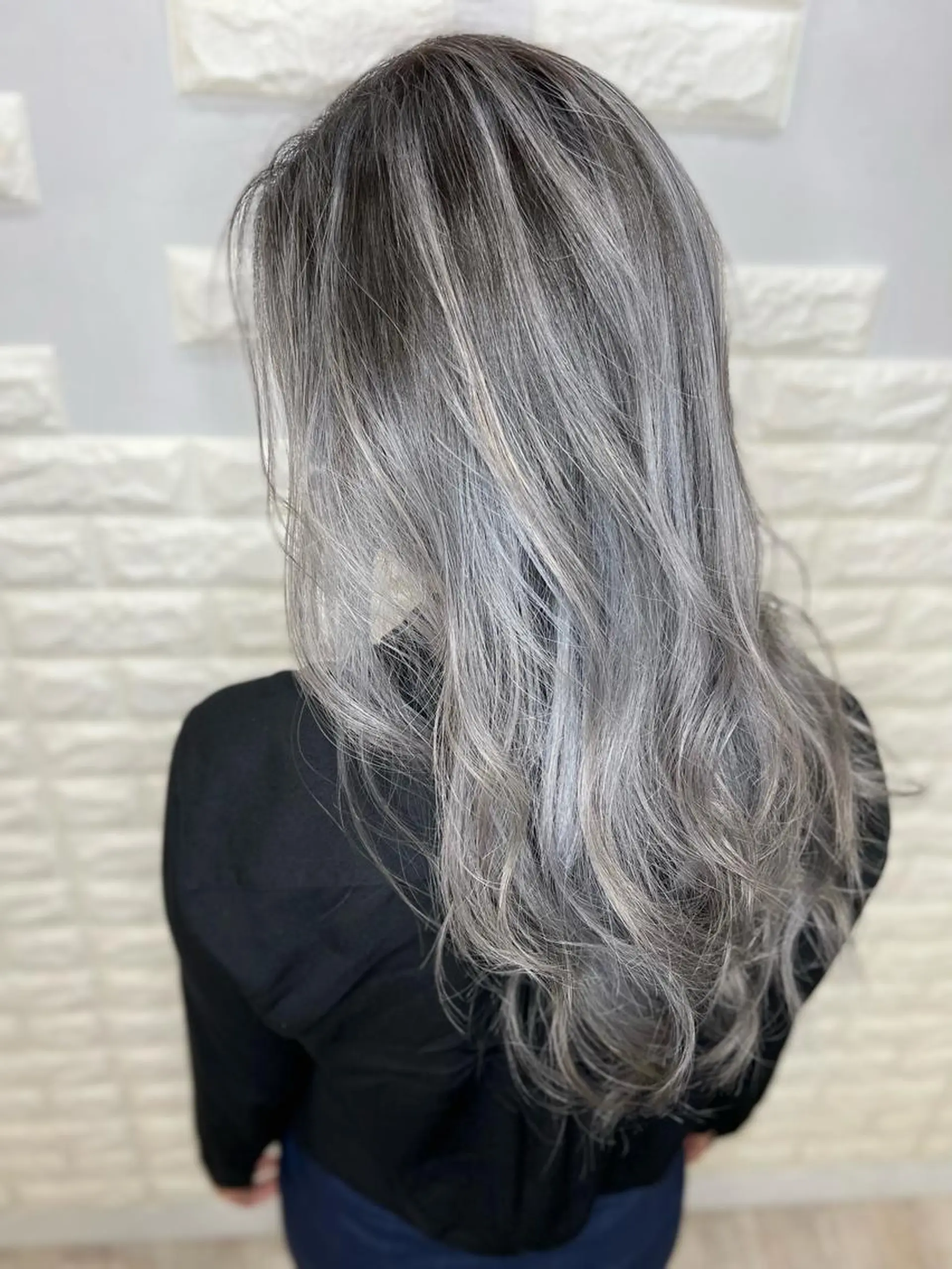 セミロング カラー ヘアアレンジ ヘアカラー トリートメント 次世代シールエクステ 錦糸町 小泉 朋之のヘアスタイル