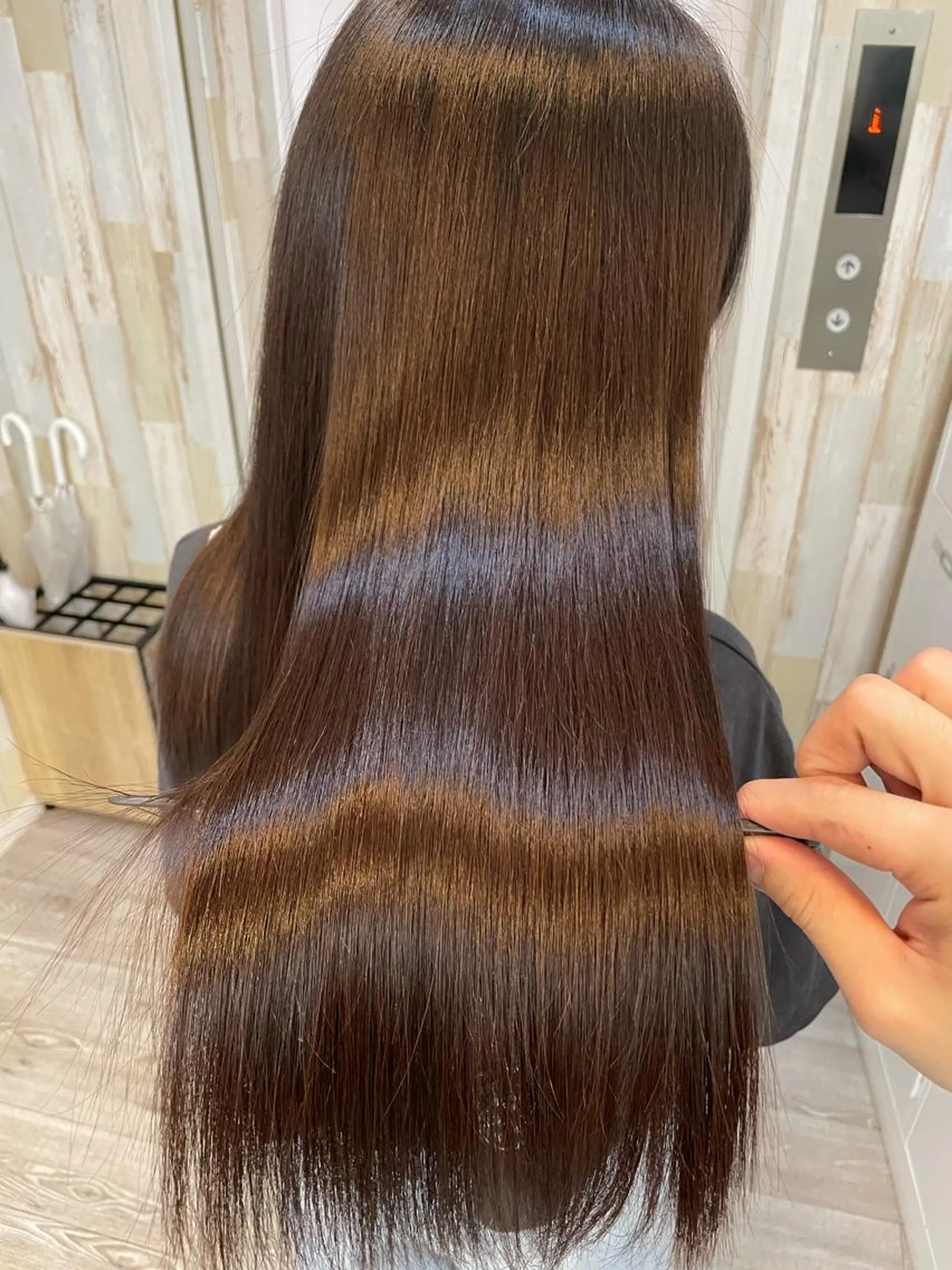 セミロング カラー 髪質改善 トリートメント HIKARU副店長/ ✨️髪質改善のヘアスタイル