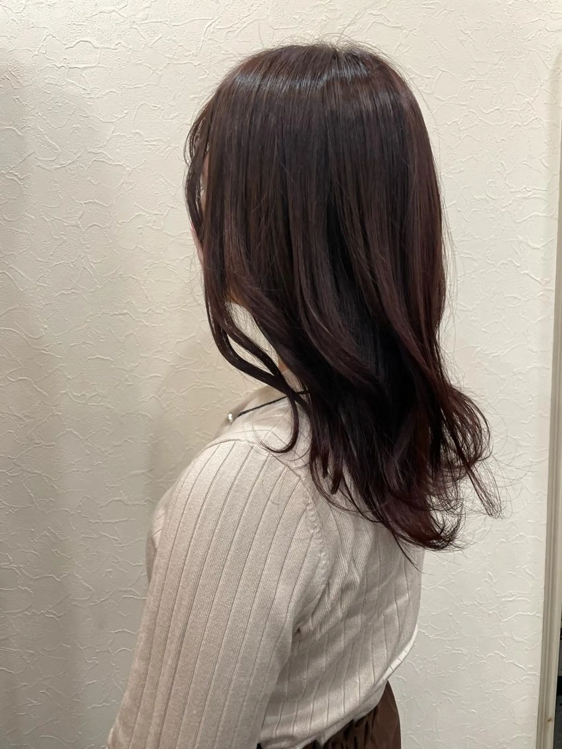 セミロング ピンクブラウン 星野 りゅうきのヘアスタイル