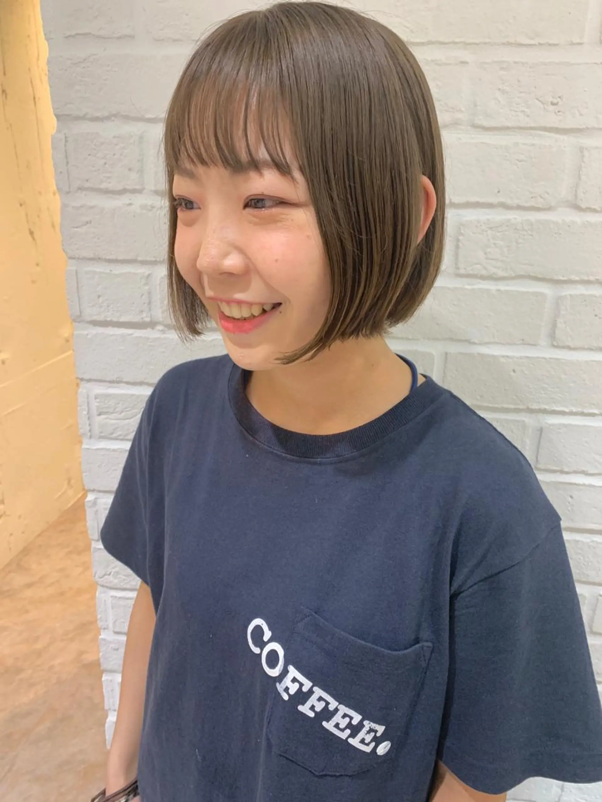 ショート カラー ボブ カット ヘアカラー トリートメント Fuuu《フゥ》所属・シノザキ/薬院/ボブ /ショート/髪質改善のヘアスタイル