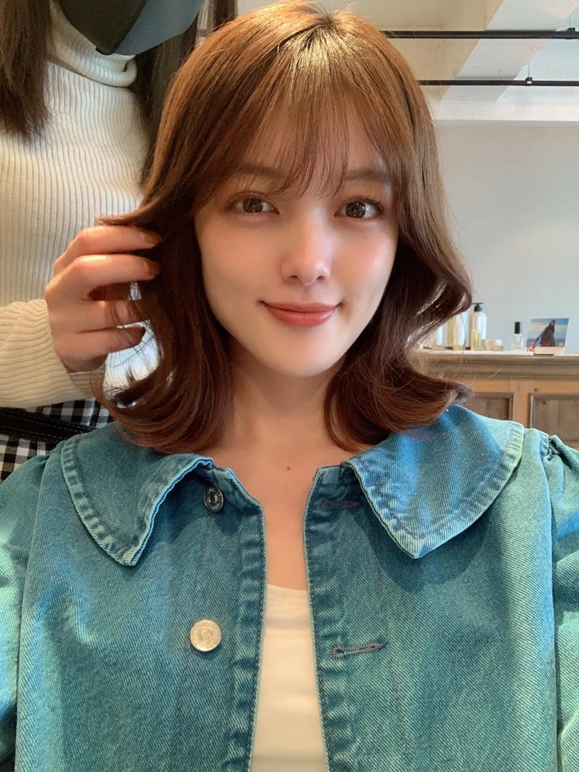 カラー 透明感/オリーブ/ グレージュ/YUKAのヘアスタイル