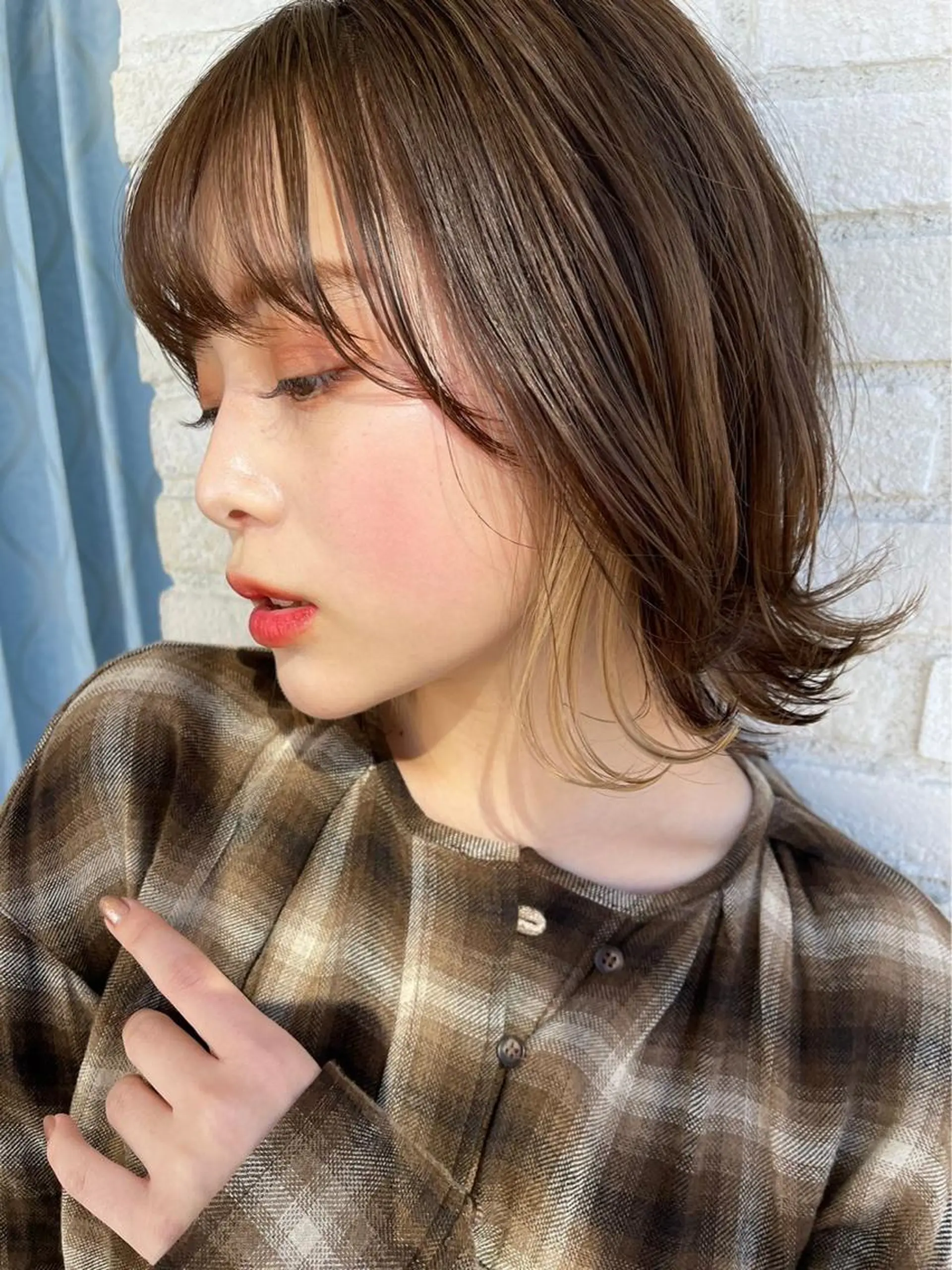 ミディアム カラー 仙台Ｉ韓国レイヤー Ｉ髪質改善Ｉ伊藤拓海のヘアスタイル