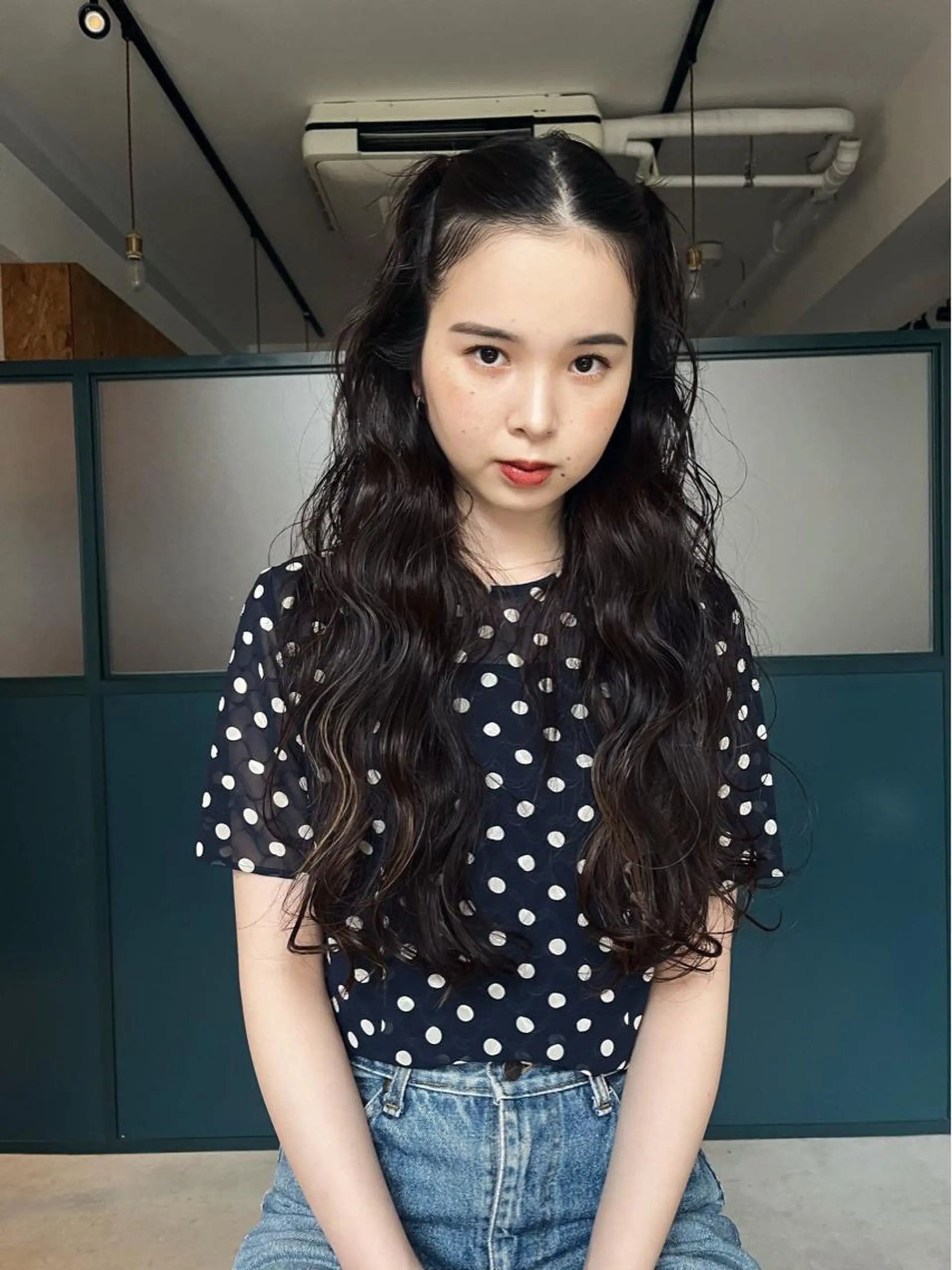 ロング ロング カット パーマ 暖色/パーマ 🌼クニトウメイのヘアスタイル