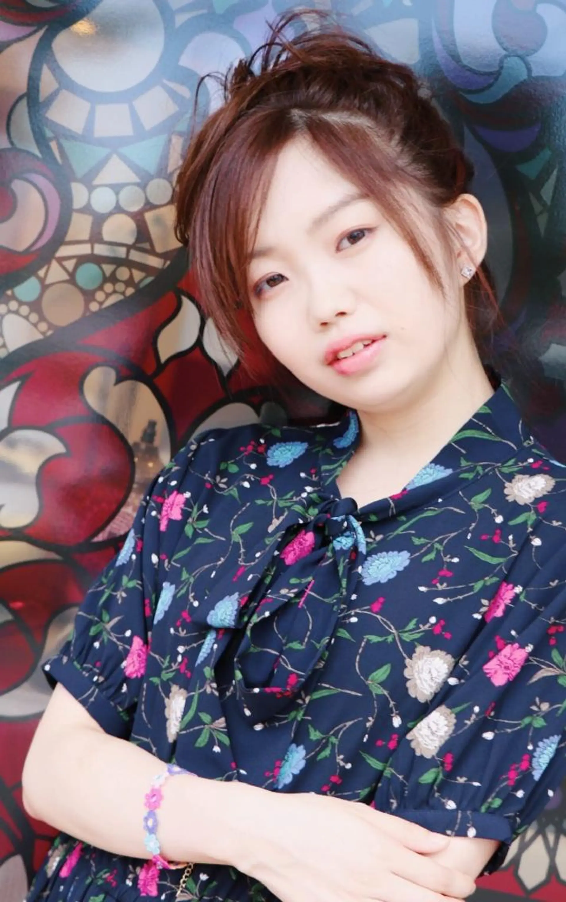 セミロング カラー パーマ ヘアアレンジ アディクシーカラー イルミナカラー 徳永 博志のヘアスタイル