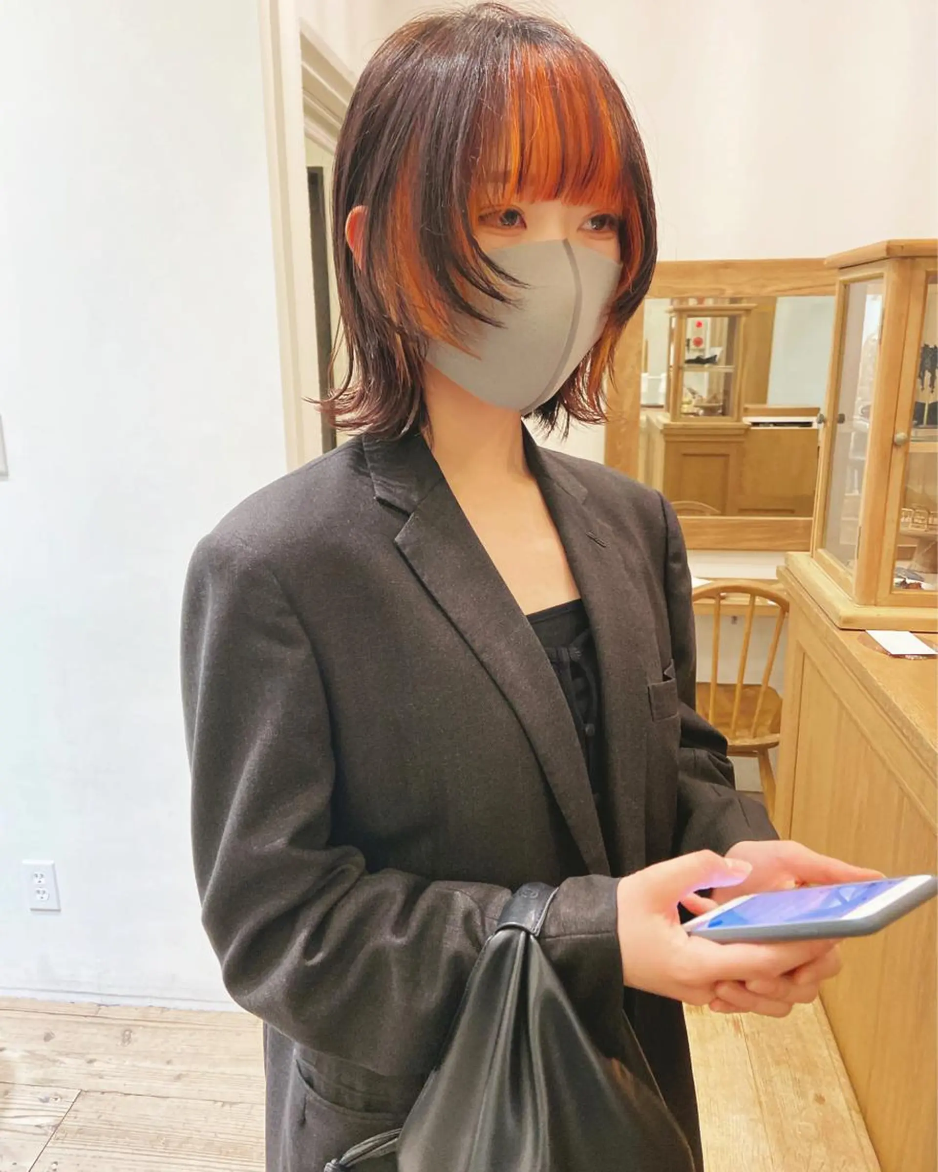 ミディアム カラー ショート/ボブ /パーマ🌿柏原良亮のヘアスタイル