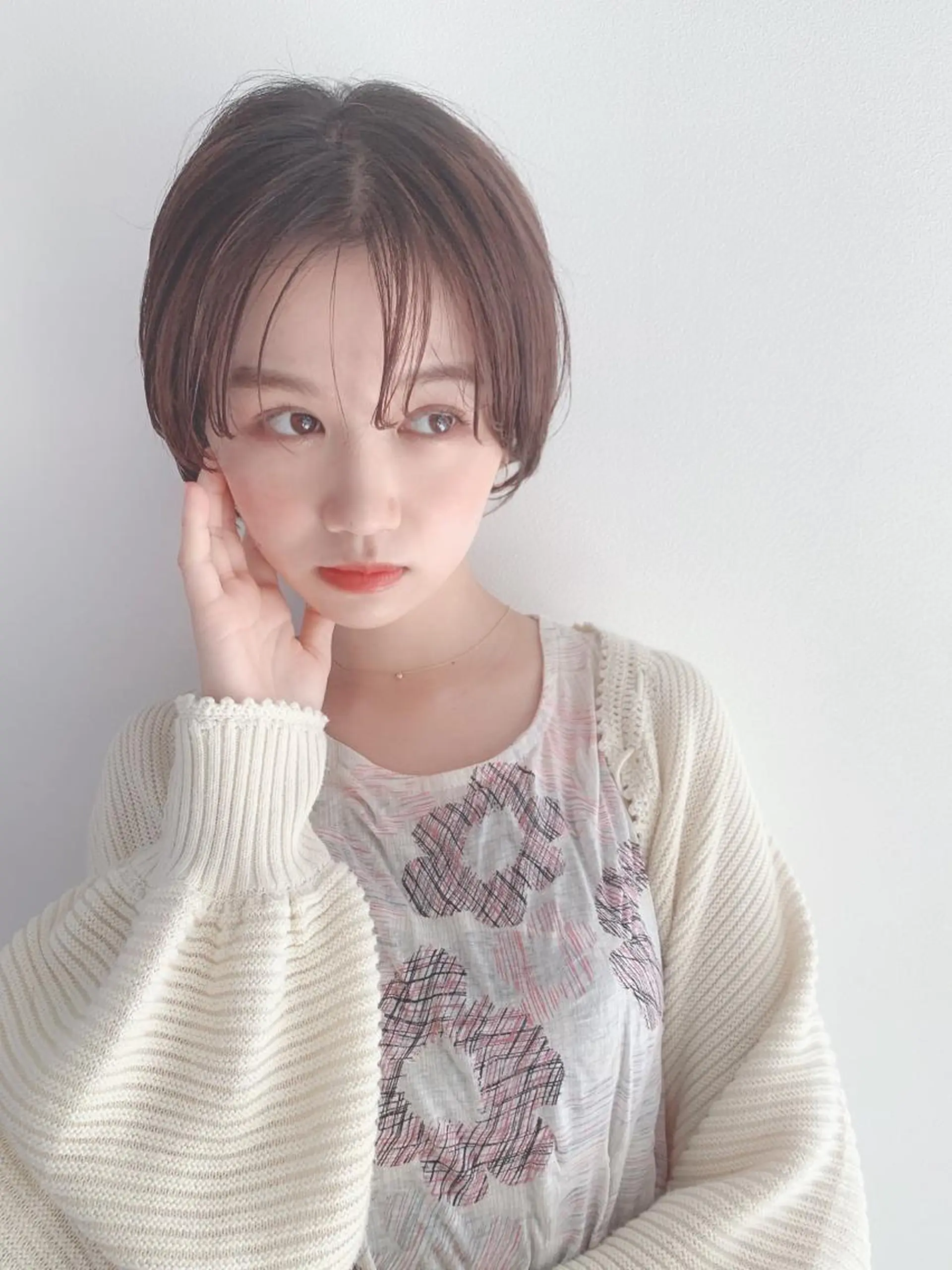 ショート カラー カット ヘアカラー なりたいが叶う ながしまじゅんきのヘアスタイル