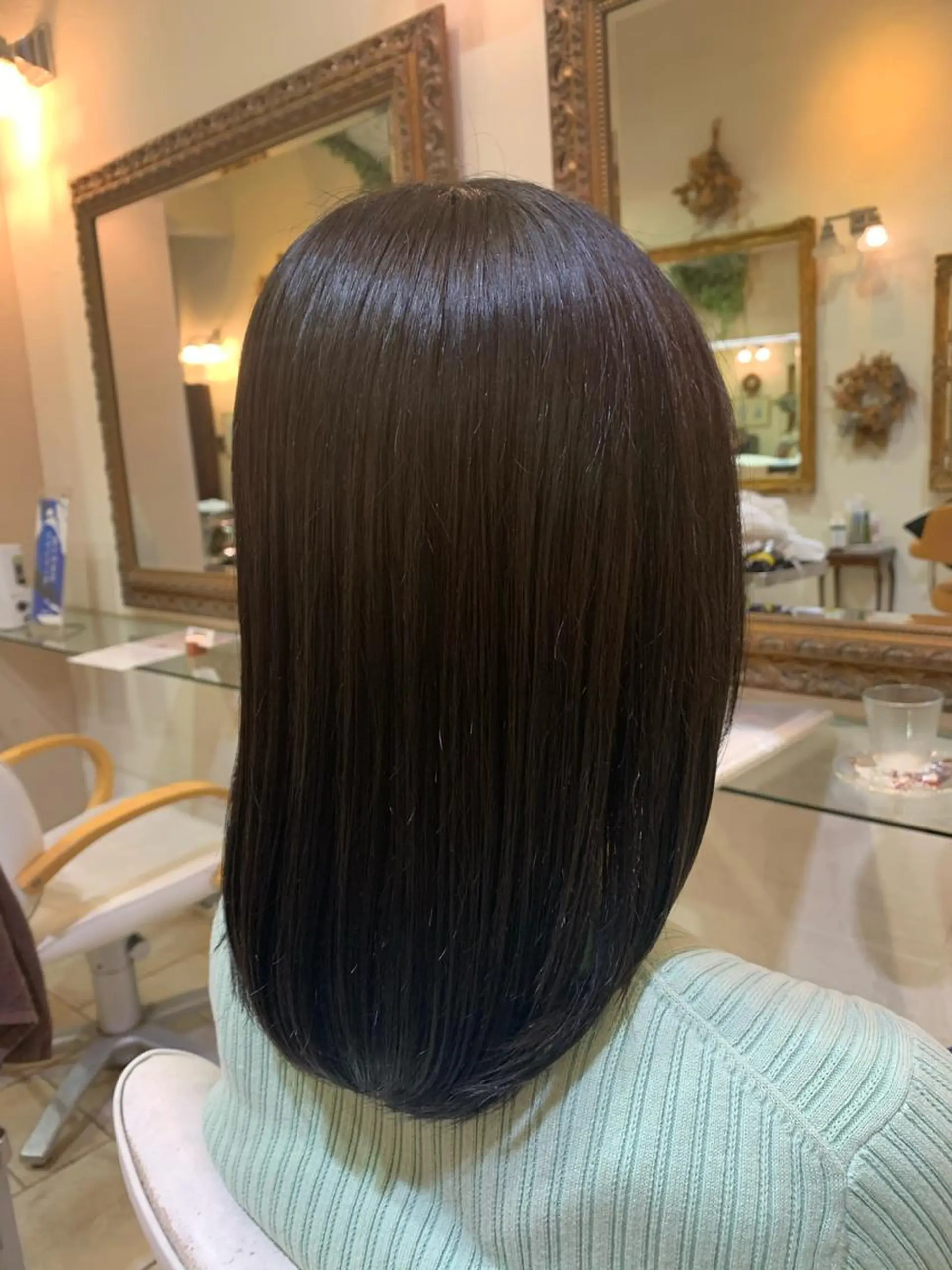 ミディアム カラー ヘアカラー 立石 タテイシのヘアスタイル