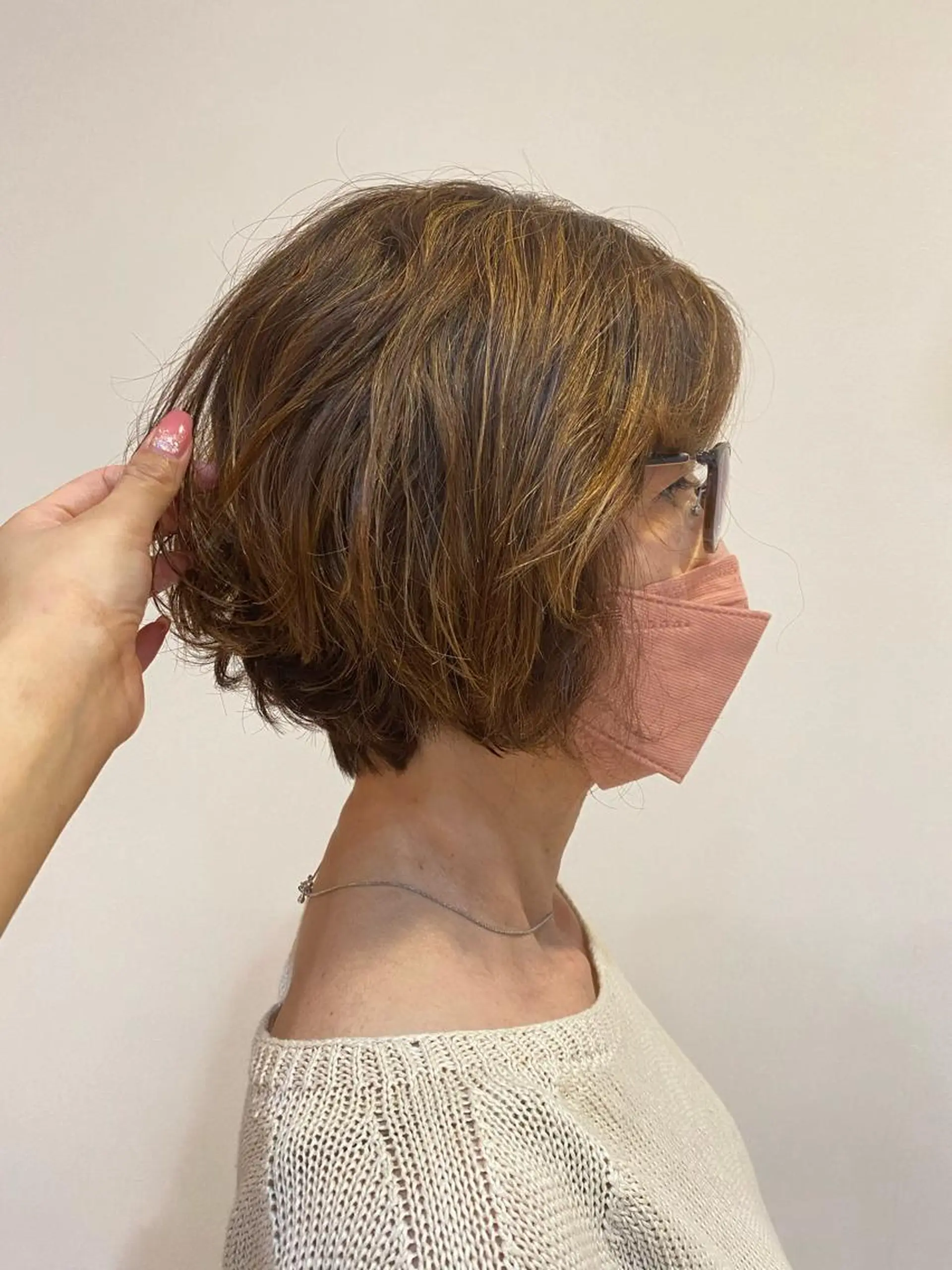 ショート パーマ ショートボブ ボブ ショートヘア カット 星原 瑞穂のヘアスタイル