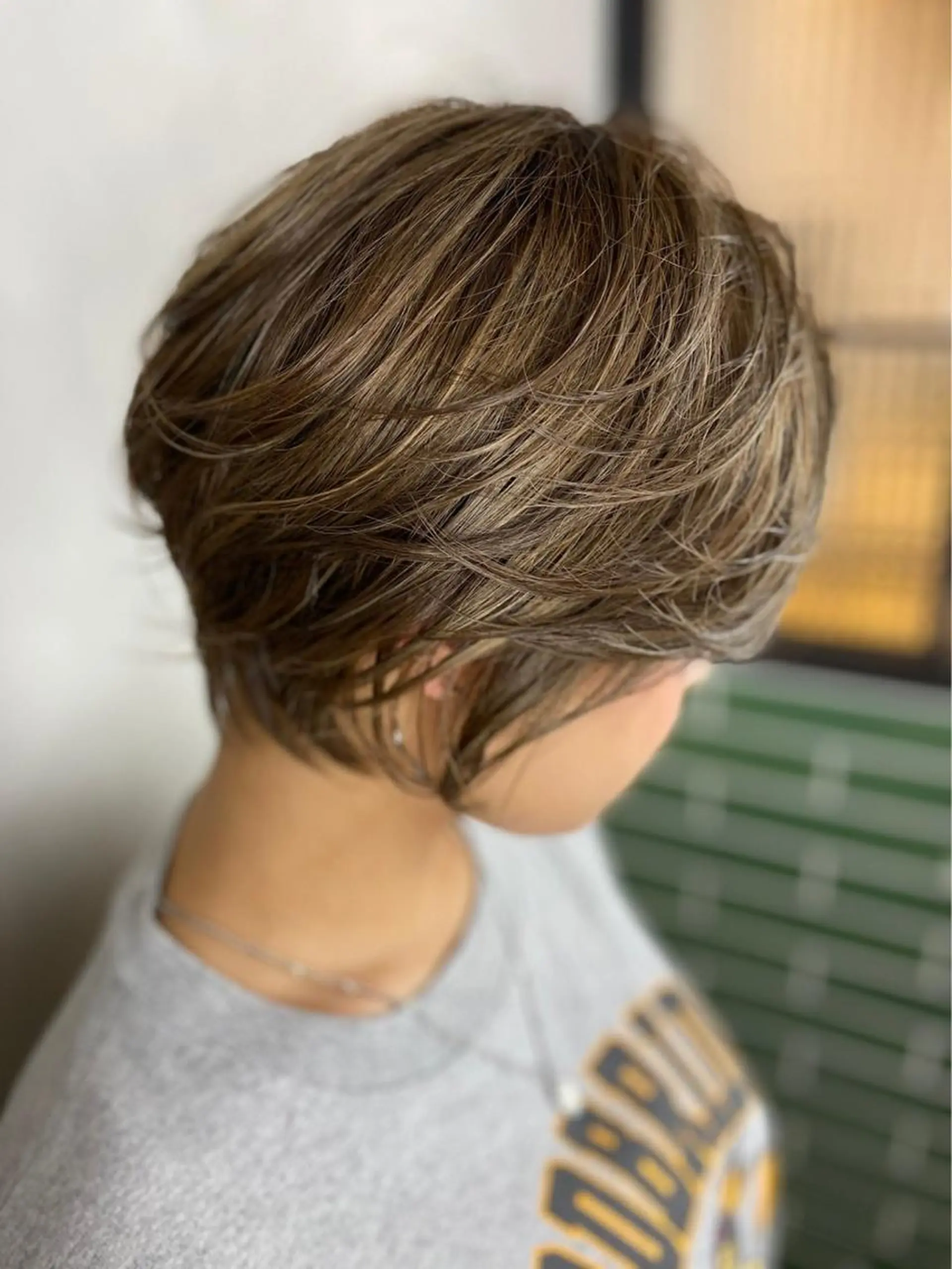 ショート カラー ハイライトカラー デザインカット ハイライト 似合わせカット カット BROCANTE立川 karasawa.nのヘアスタイル