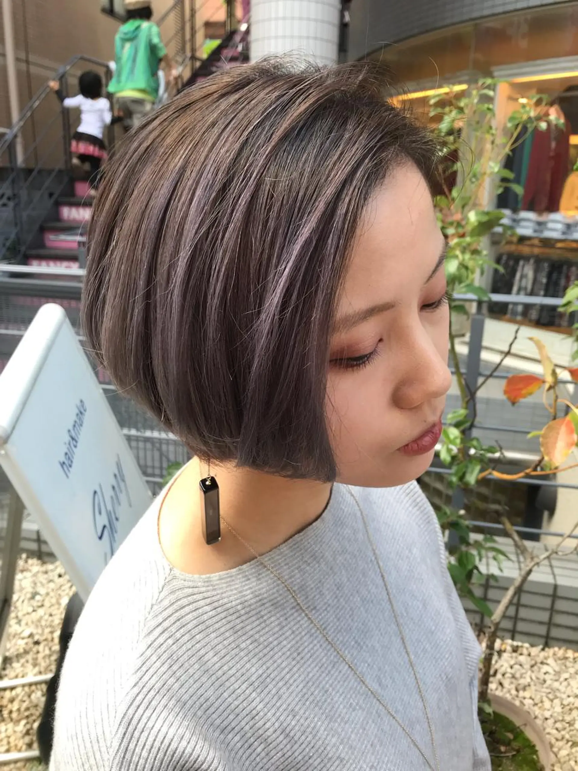 ショート カラー パーマ ヘアアレンジ メンズ キッズ ネイル マツエク・マツパ 神山 昌子のヘアスタイル