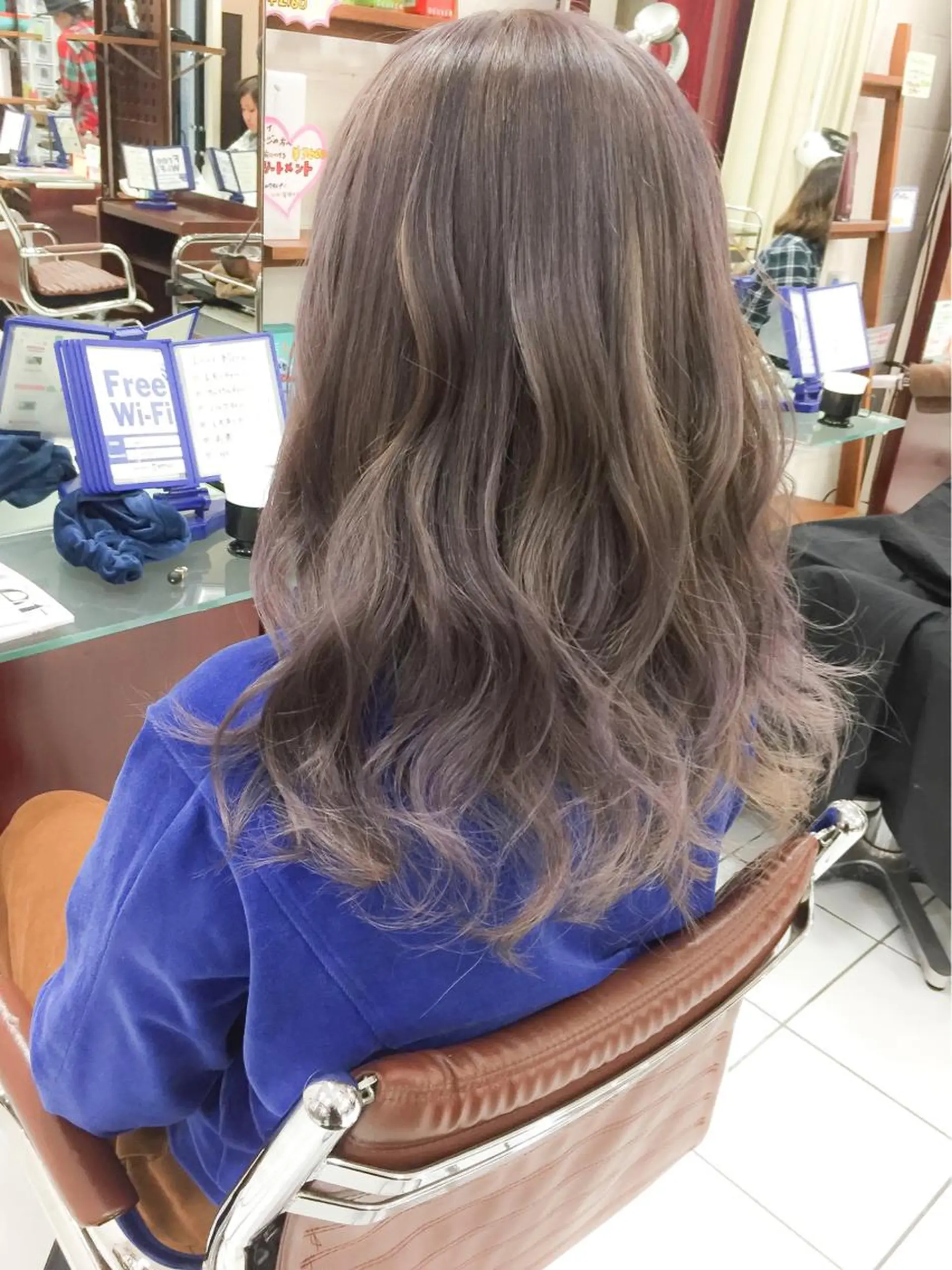 ミディアム カラー モテ髪透明感❤️ デイズヘアカラーのヘアスタイル