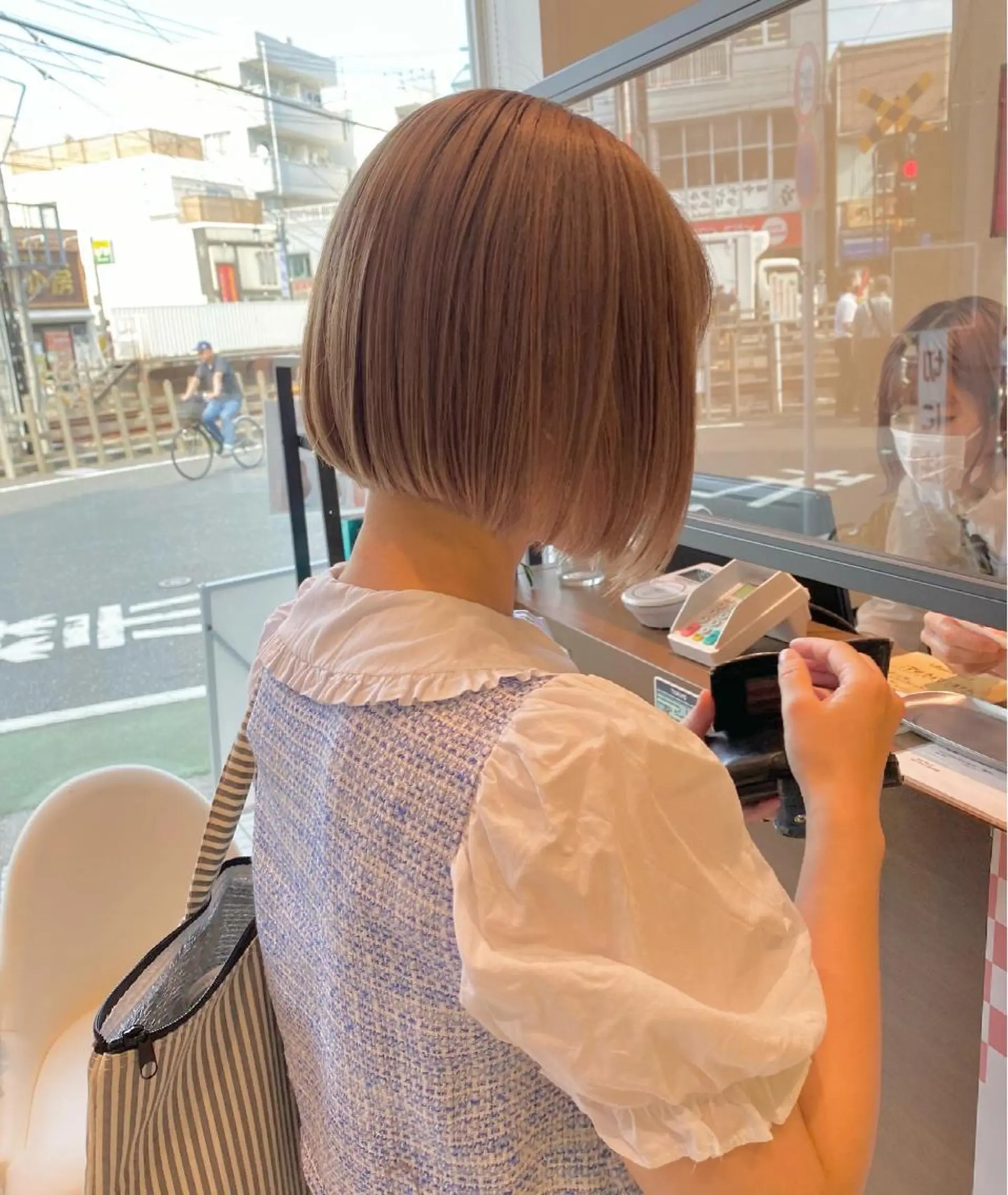 ミディアム カラー ウルフカット ハッシュカット/七海のヘアスタイル