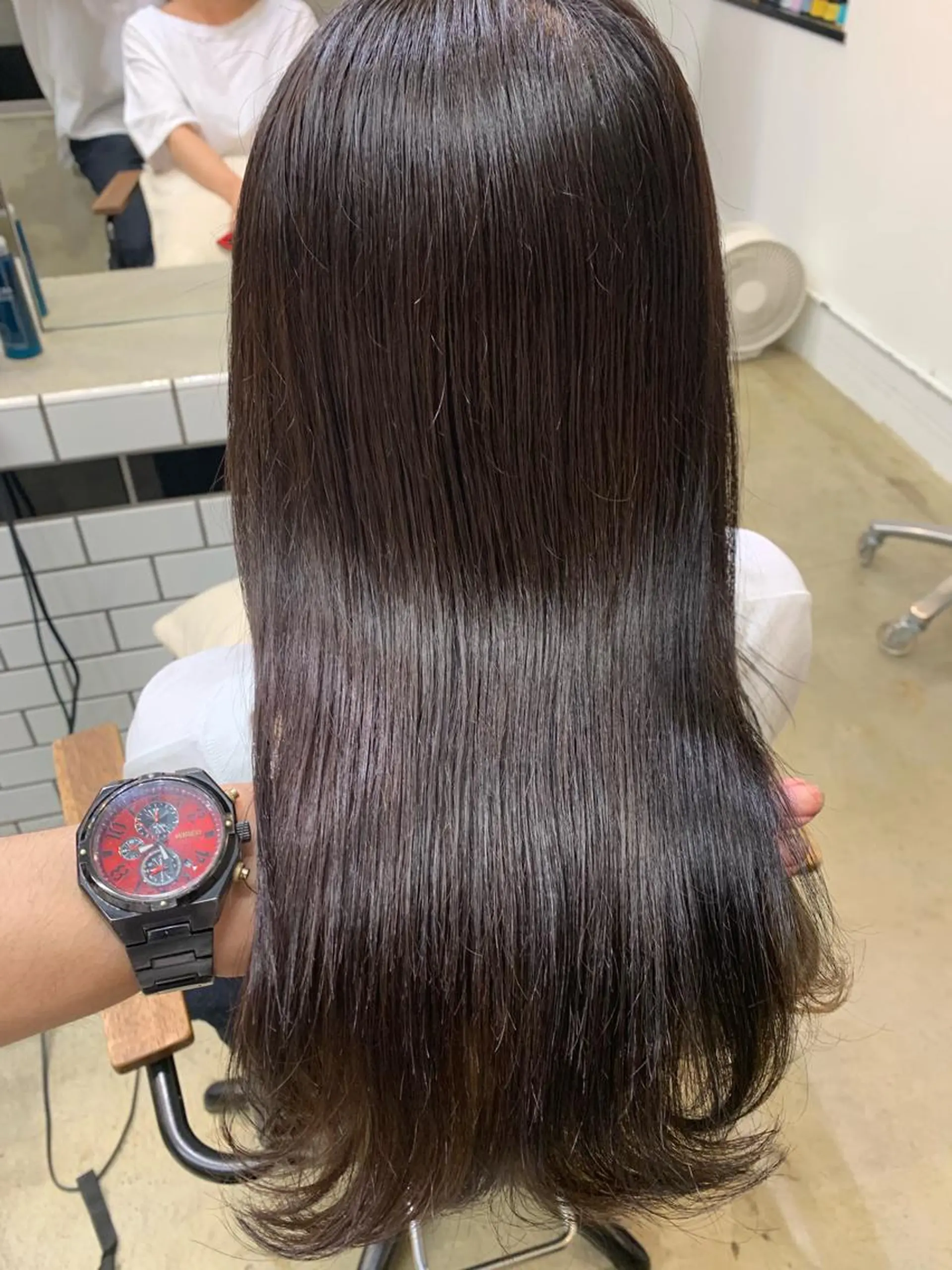 ミディアム カラー アクアカラー トリートメント トップ スタイリストのヘアスタイル