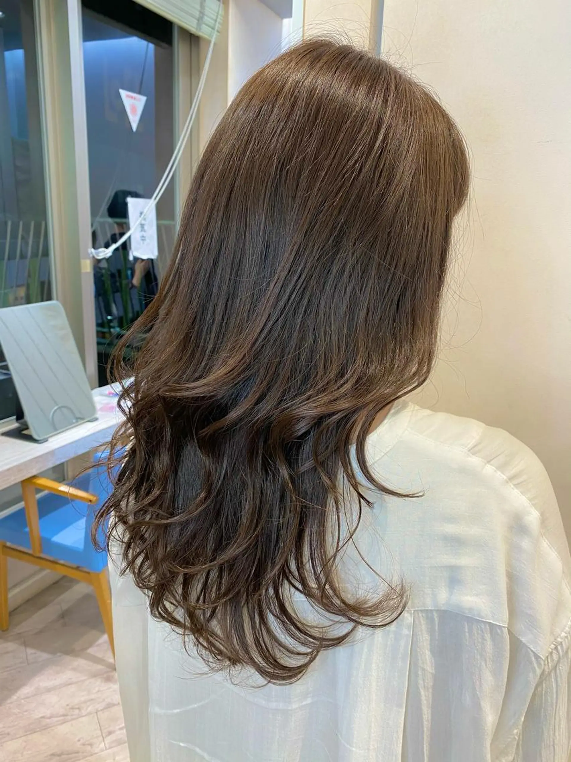 ロング カラー 顔まわりカット🌟 くびれヘア/寺門遥輝のヘアスタイル