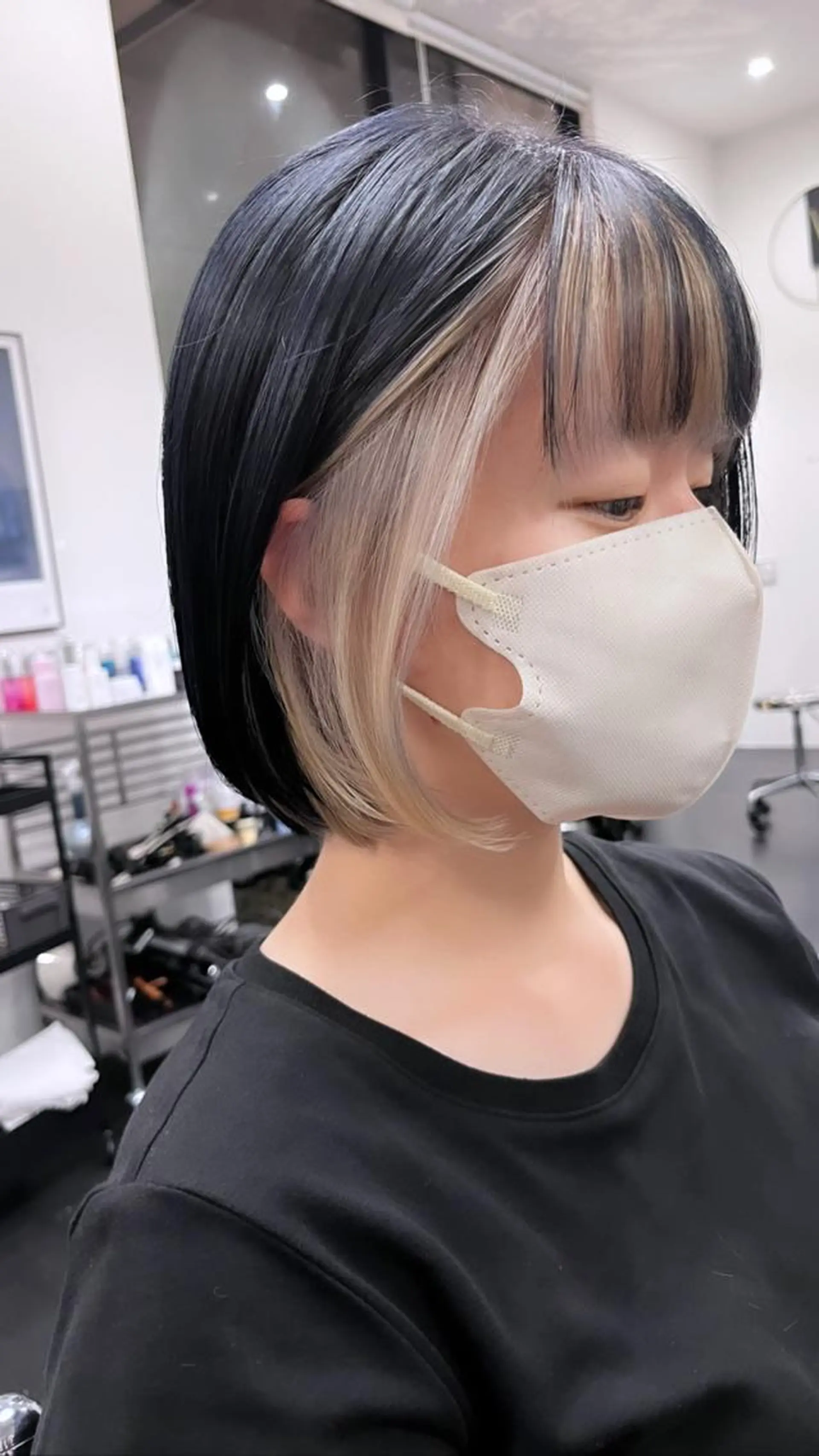 ミディアム カット ヘアカラー 似合わせパーマ/ 山本銀次郎のヘアスタイル
