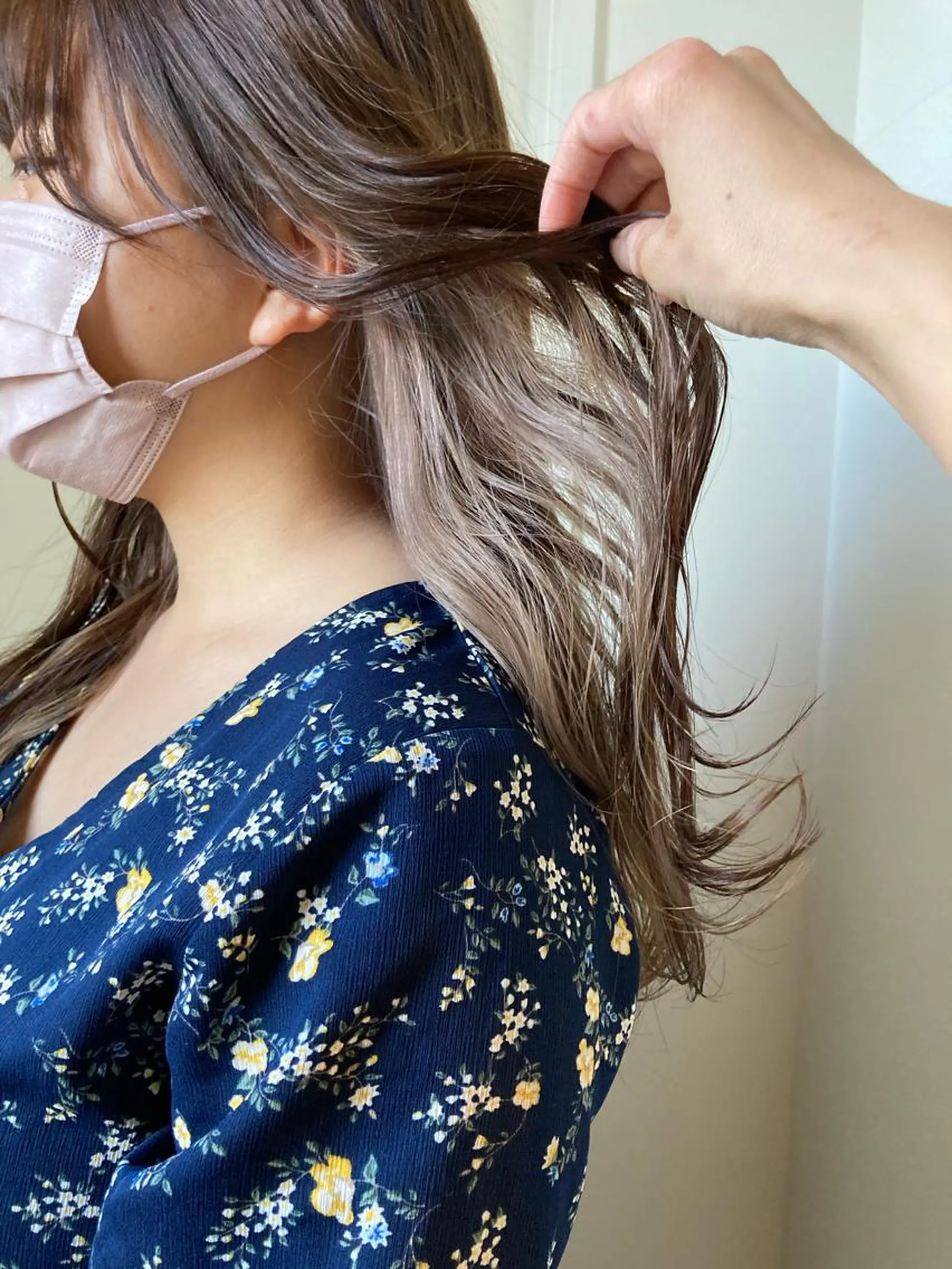 ロング カラー ブリーチ インナーカラー ブリーチなしカラー カット ヘアカラー 小木曽智美 /ボブ/ショートのヘアスタイル