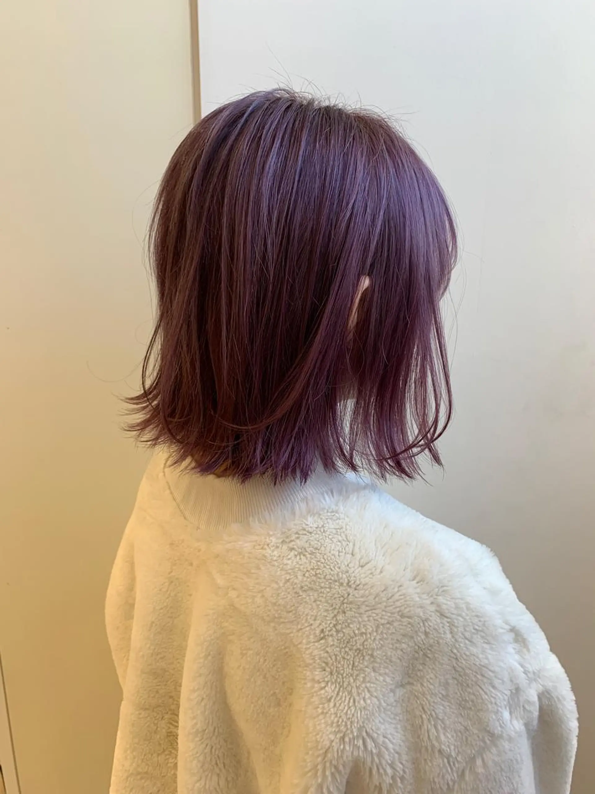ミディアム カラー ブリーチ ケアブリーチ ピンクカラー ピンクパープル パープルカラー カット ヘアカラー トリートメント Le'a渋谷所属・インナーエクステ渋谷 🦋KAJIのヘアスタイル