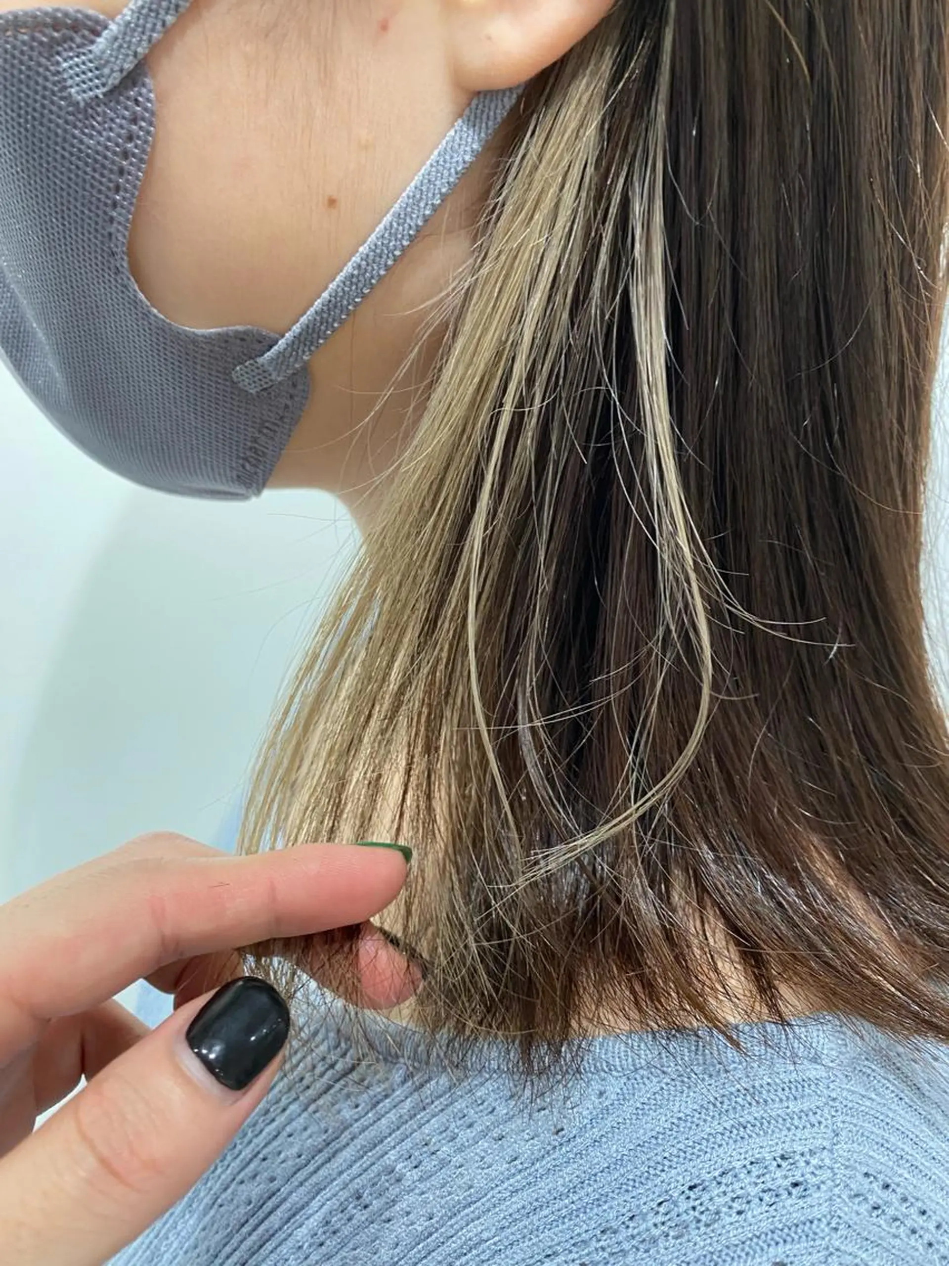 ミディアム カット ヘアカラー 縮毛矯正 トリートメント ✨透明感カラー ✨カイトのヘアスタイル