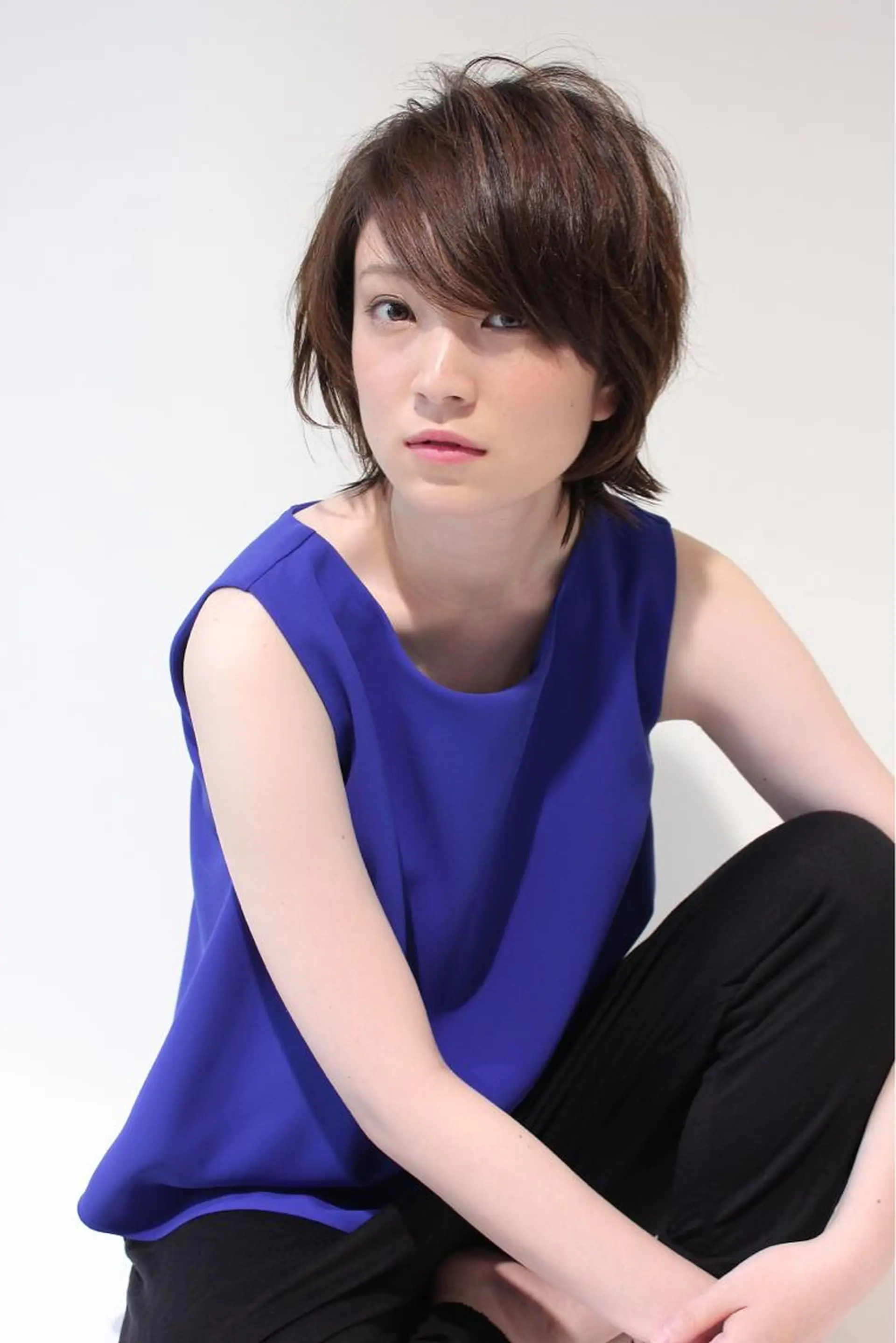 ショート ショートヘア 外ハネヘア 河野 薫のヘアスタイル