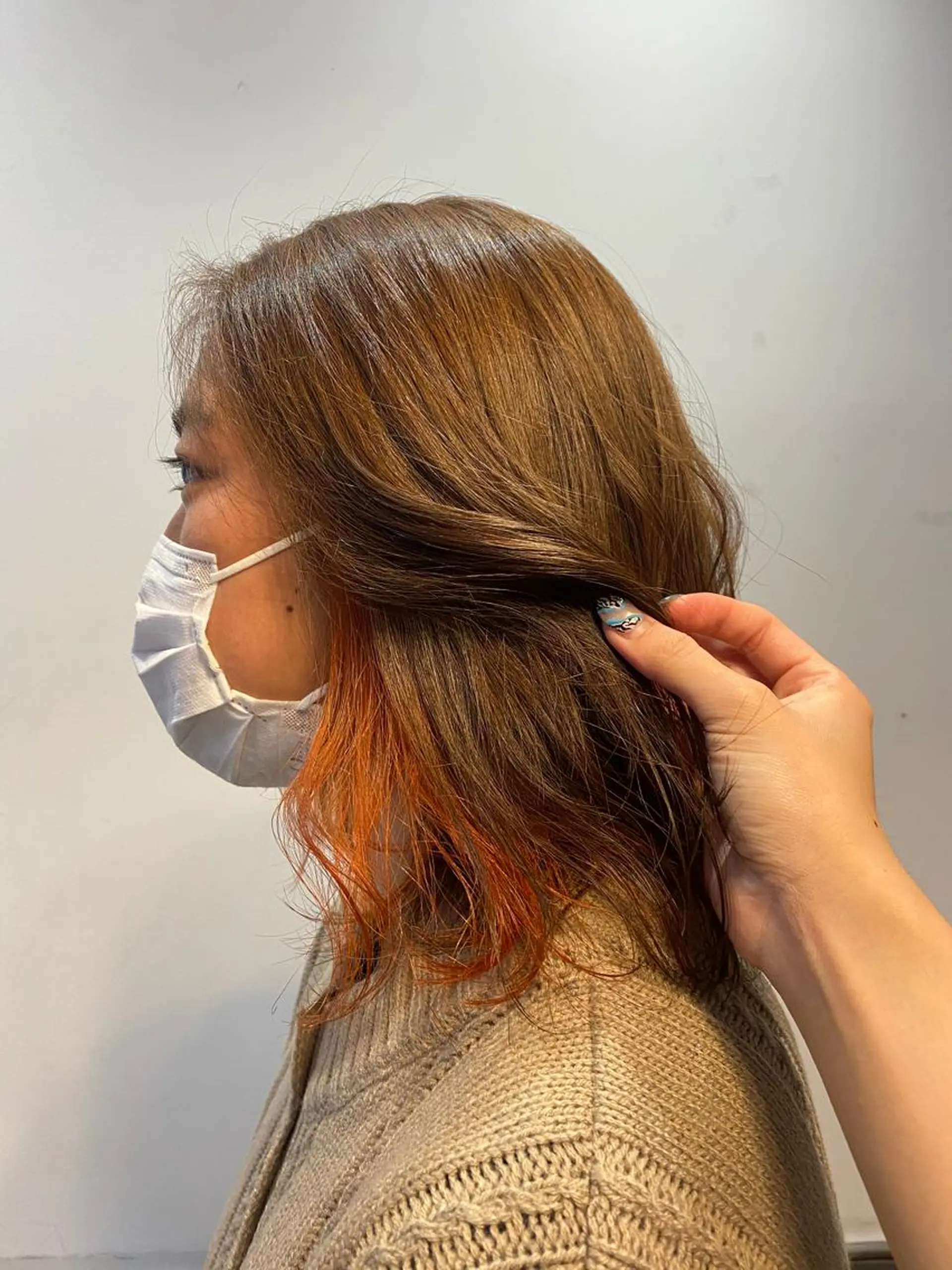 カラー イヤリングカラー ∴Sanae. ∴ トータルビューティーのマツエク・マツパデザイン